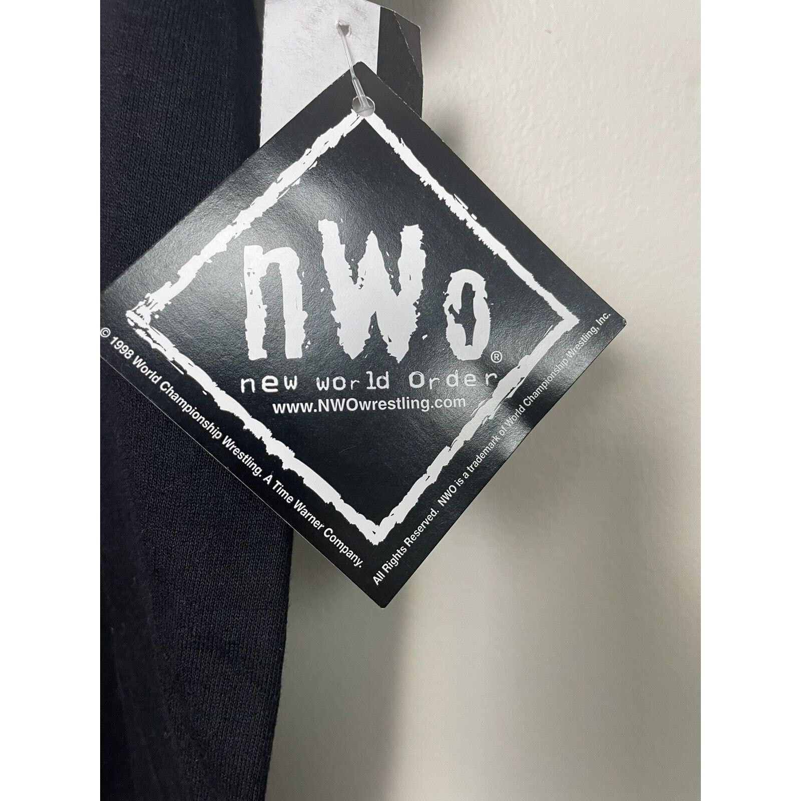 Other 1998 NWO WHITE HULK HOGAN Scott Hall Bret Hart- T Sz L Size US L / EU 52-54 / 3 - 4 Thumbnail