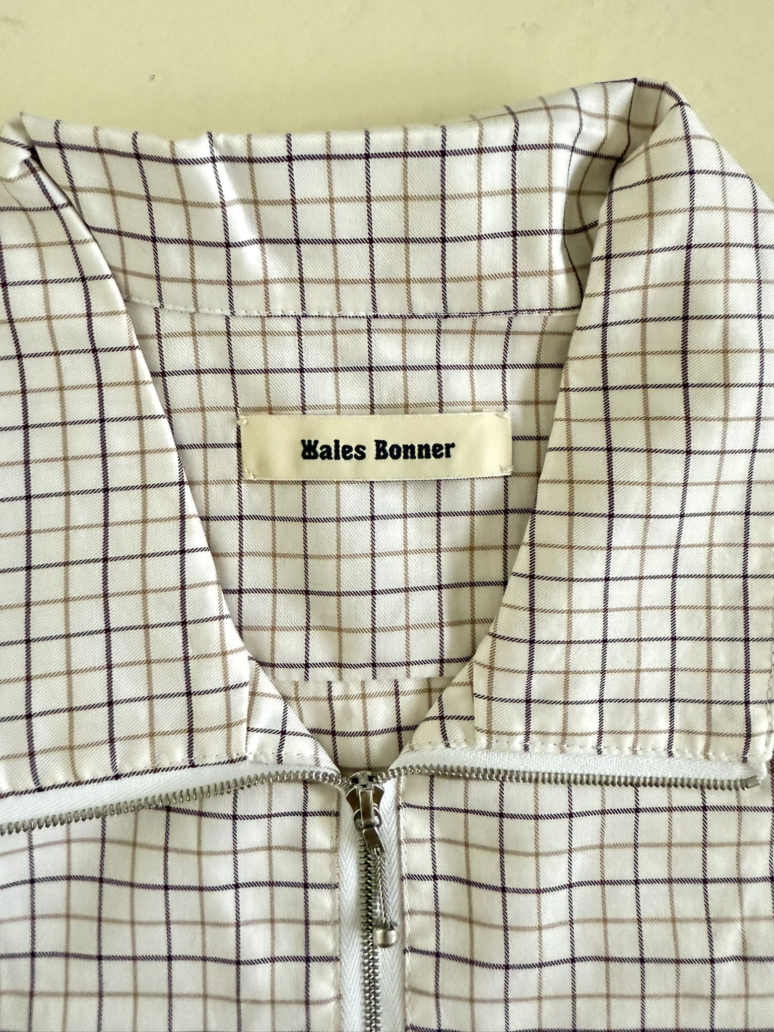 Wales Bonner Plaid Half Zip Shirt Size US M / EU 48-50 / 2 - 3 Thumbnail