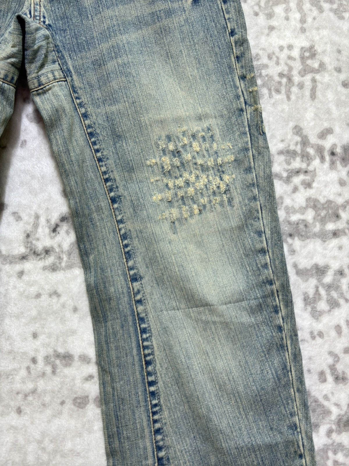 Hysteric Glamour Vintage Japan Dragon Tattoo Fabric Patch Muddy Wash Size US 30 / EU 46 - 6 Thumbnail