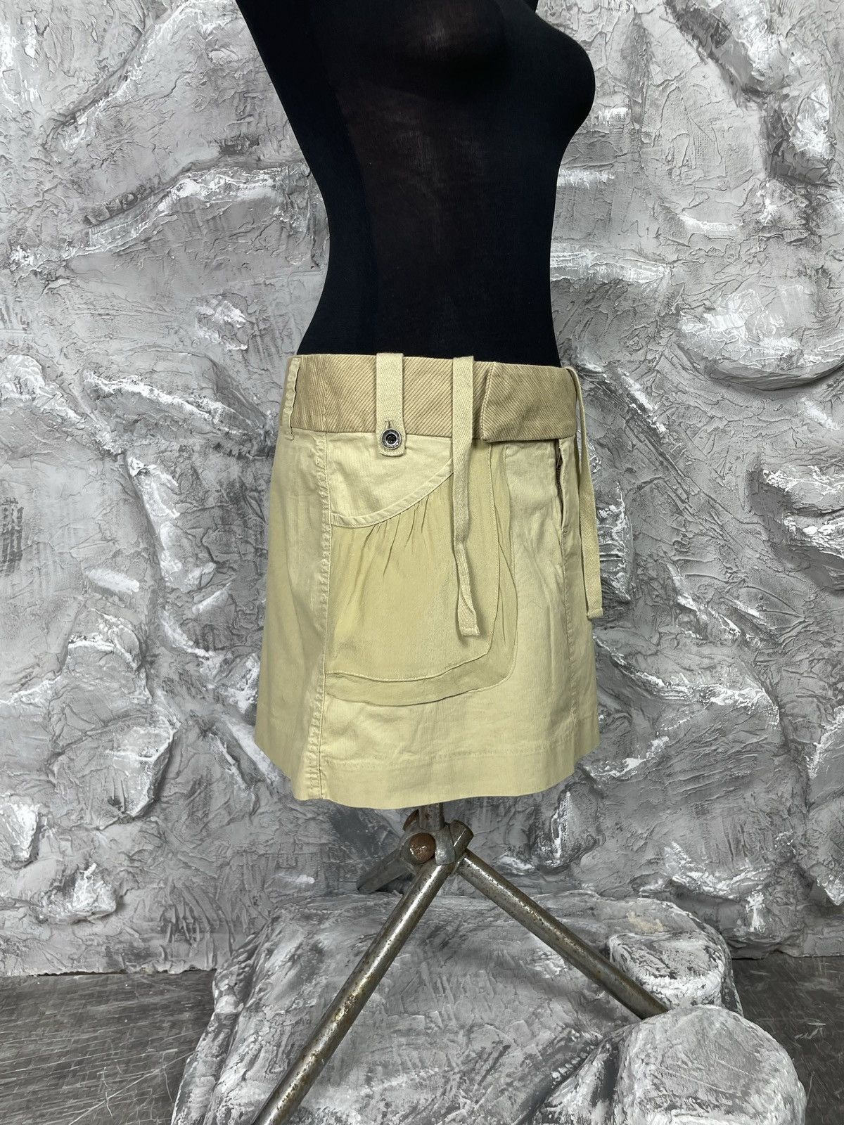 Diesel × Japanese Brand Diesel Vintage Y2K Japanese Style Silk Pocket Mini Skirt Size 27" / US 4 / IT 40 - 3 Thumbnail