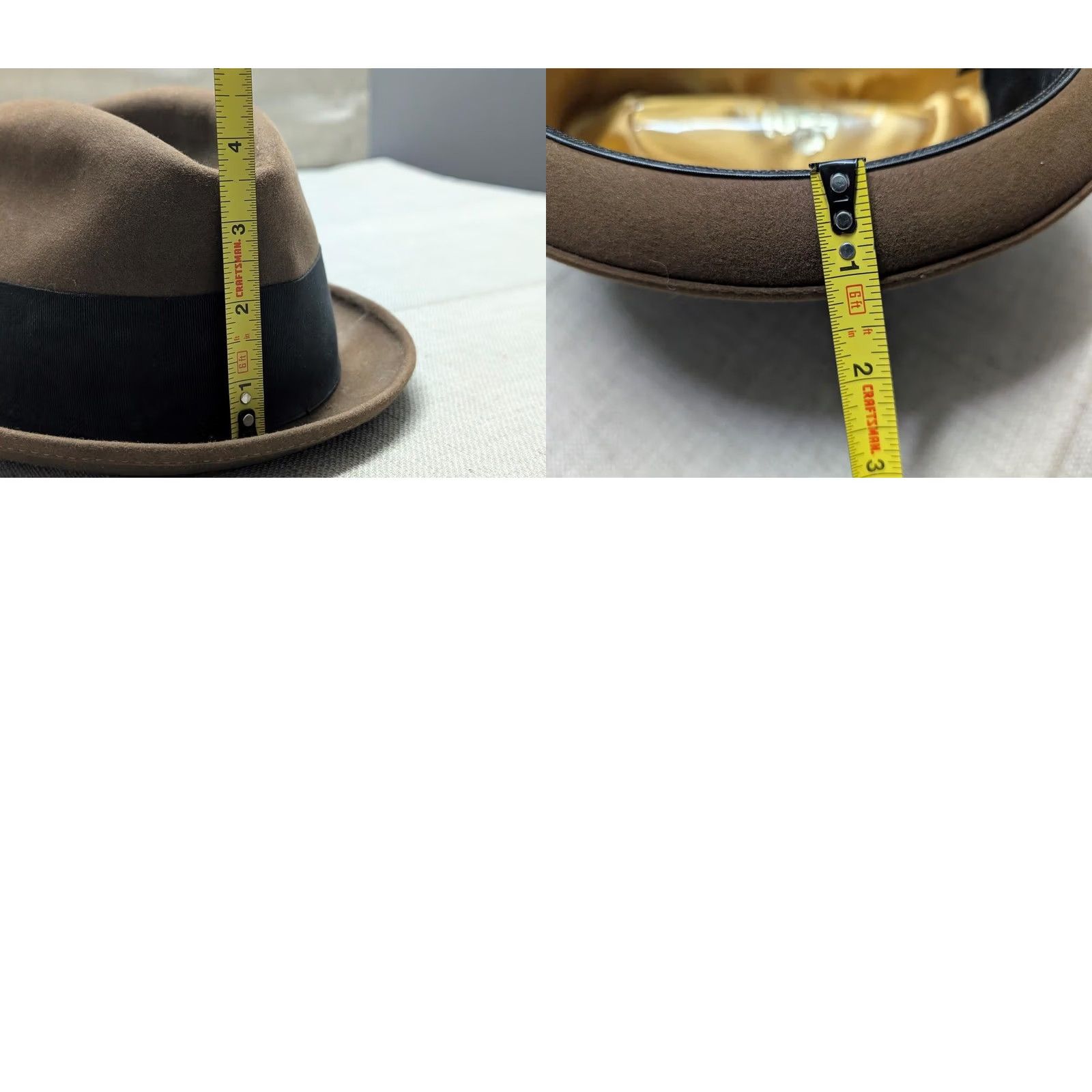 Vintage VINTAGE Berg fur felted beaver blend Fedora hat 7-1/8 brown Mens adult 1950s 57cm costume style Size ONE SIZE - 10 Thumbnail