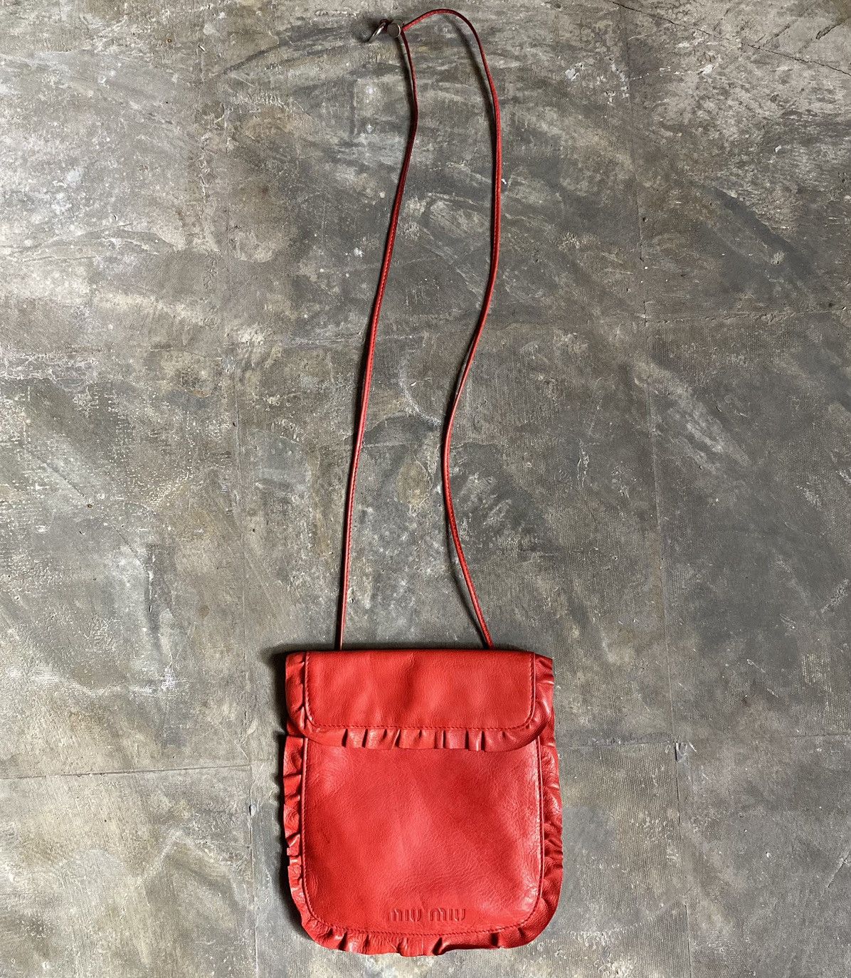 Miu Miu 2000S Fringe Crossbody Bag in Red, Women's