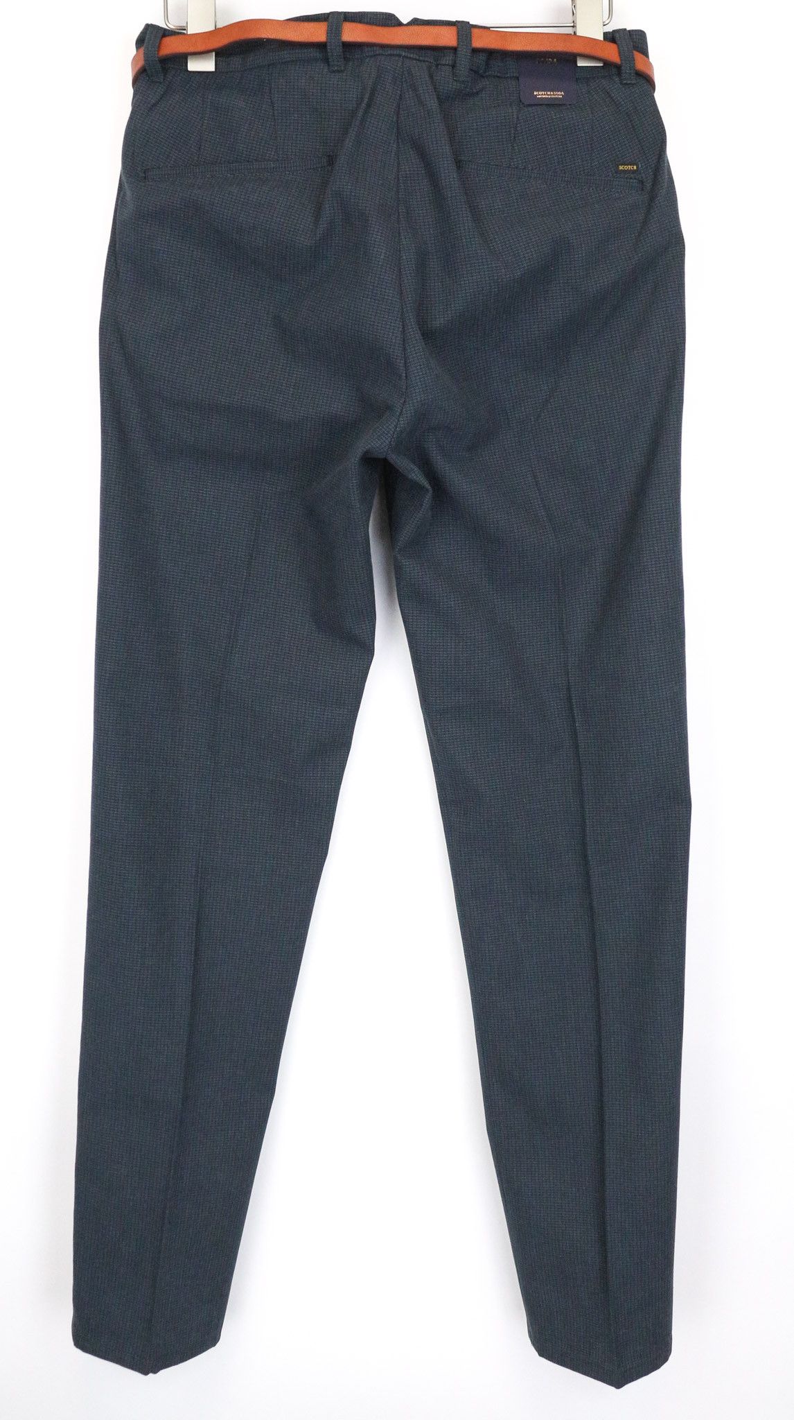 Scotch & Soda STUART W31/L34 Grey Slim Melange Trousers 75911 Size US 31 - 2 Thumbnail