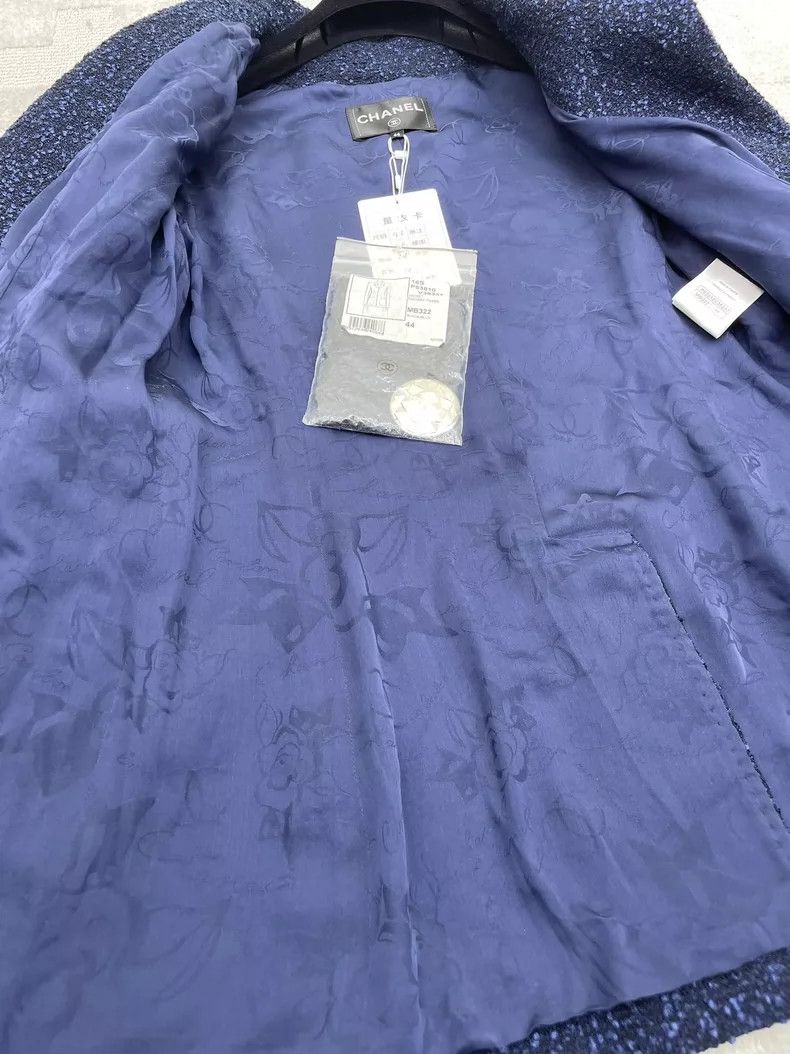 Chanel Chanel 16S blue tweed jacket Size M / US 6-8 / IT 42-44 - 5 Thumbnail
