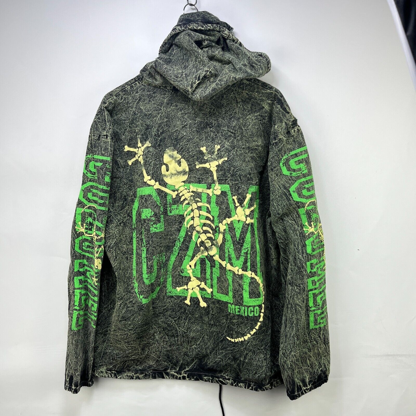 Lululemon × Vintage Vintage 90s Bones Lizard Cozumel Mexico Hooded Zip up 2XL Size US XXL / EU 58 / 5 - 1 Thumbnail
