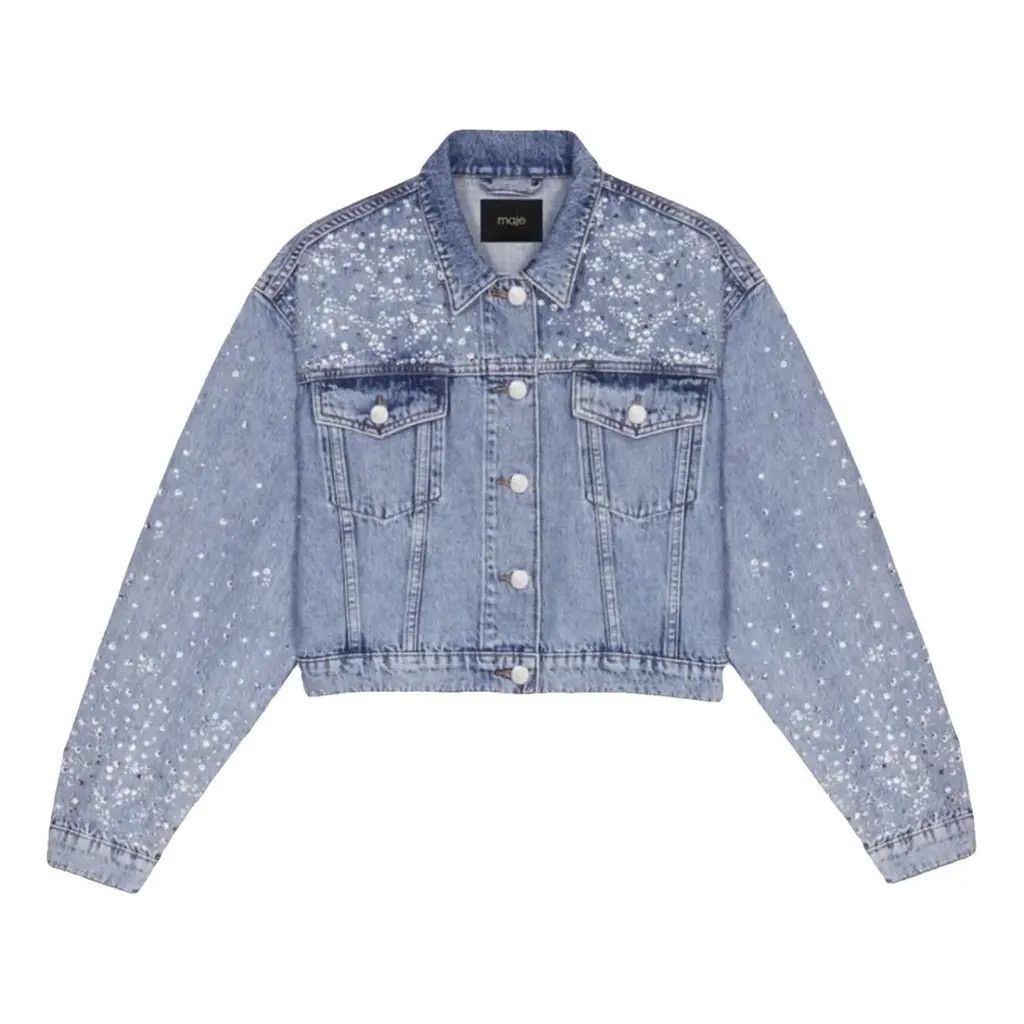 Maje New denim jacket Maje Size S / US 4 / IT 40 - 2 Thumbnail