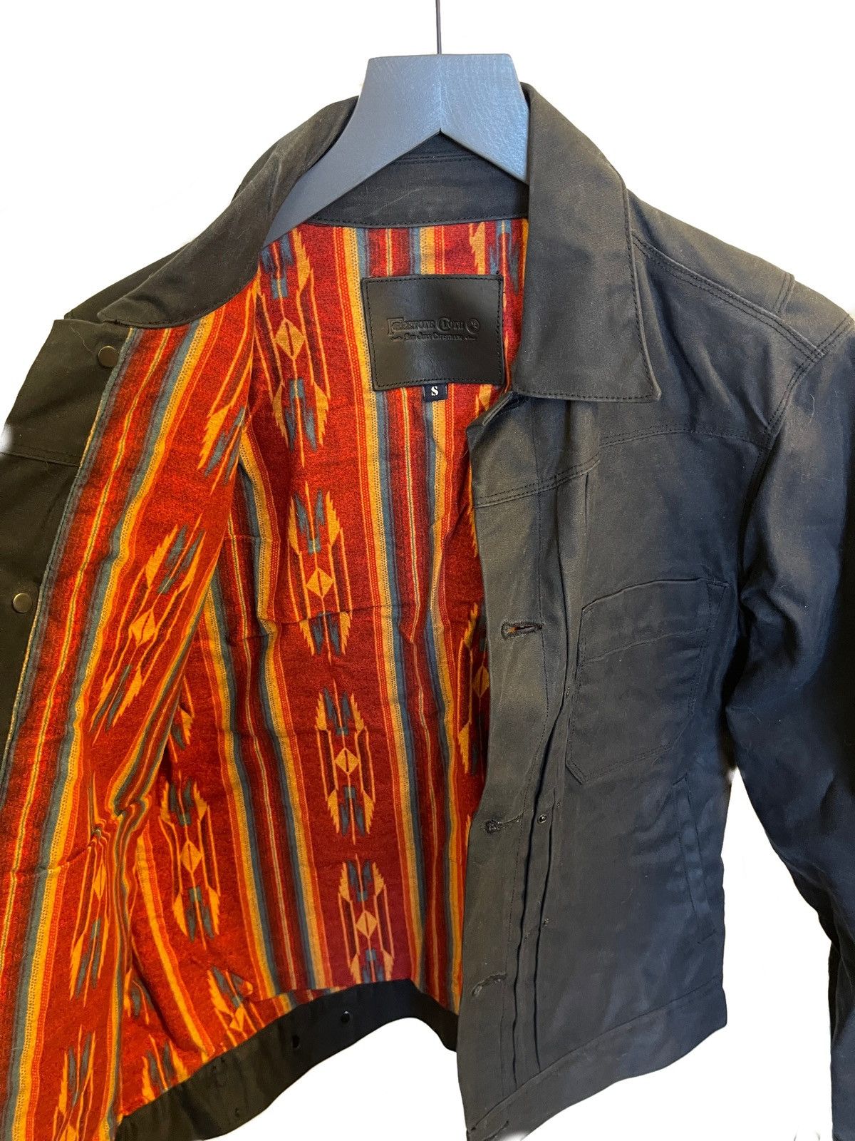Freenote Cloth Riders Jacket Waxed Canvas Black | Grailed