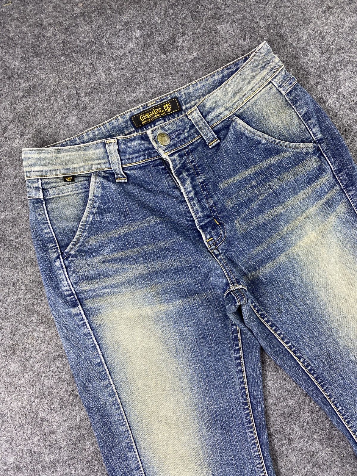 Japanese Brand × Jean Georgia Love Bootcut Blue Wash Jeans - J1041 Size 28" / US 6 / IT 42 - 3 Thumbnail