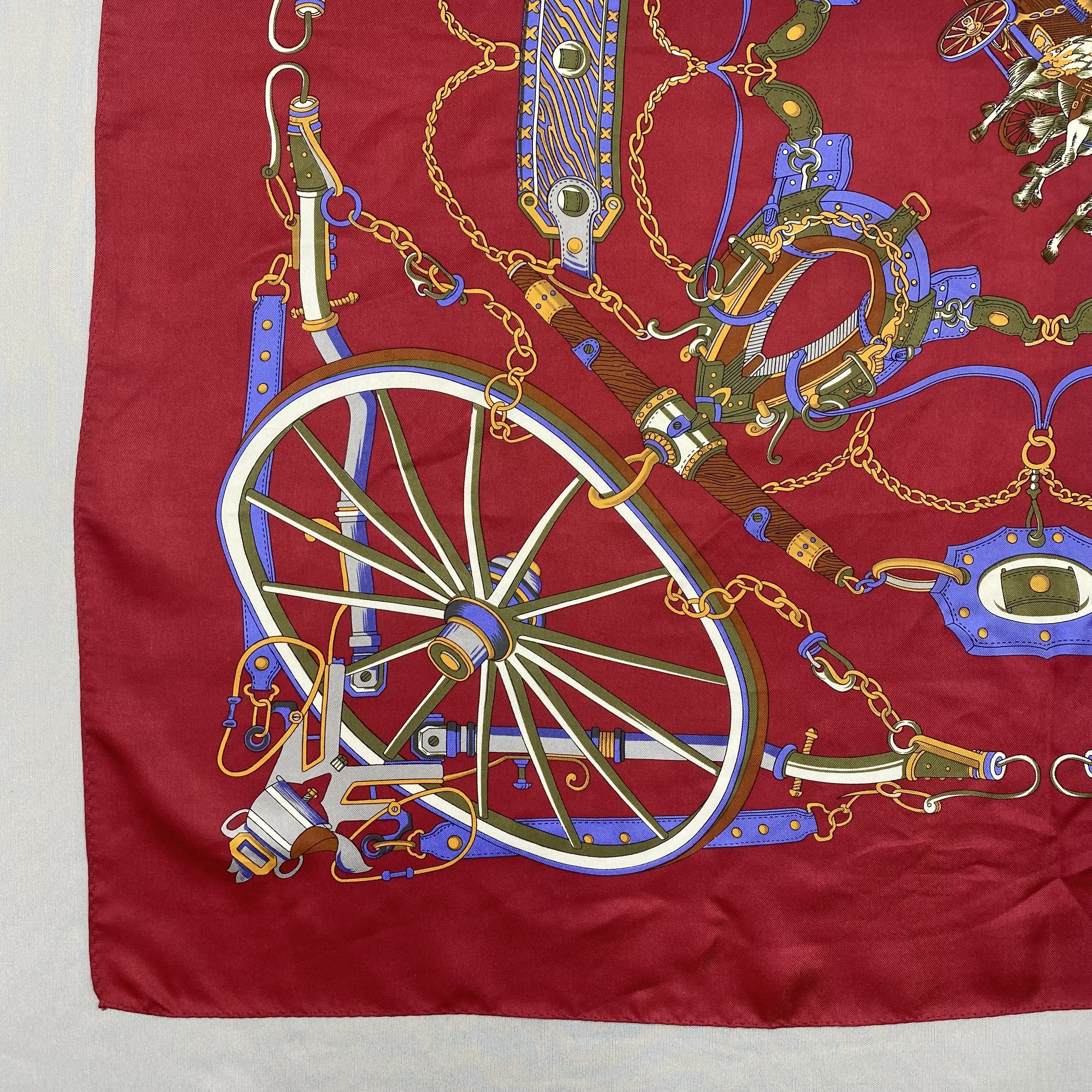 Japanese Brand Vintage Equestrian SILK Scarf Twill Wraps Scarves Size ONE SIZE - 8 Thumbnail
