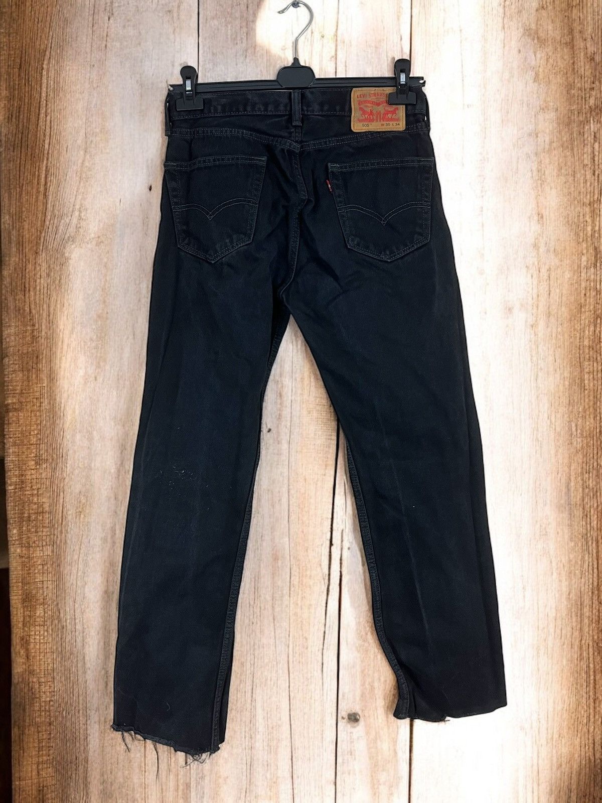 Levi's Levi’s 505 black straight jeans size W30 L32 Size US 30 / EU 46 - 3 Thumbnail