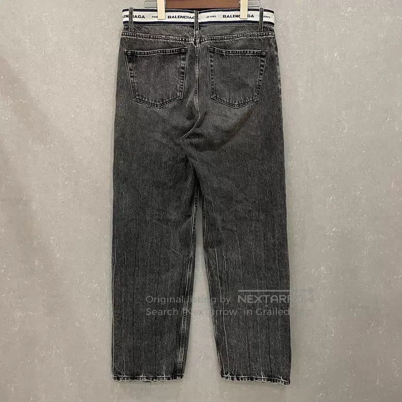 Balenciaga Balenciaga size S Black Water-Washed Distressed Belt Jacqu Size US 27 - 6 Thumbnail