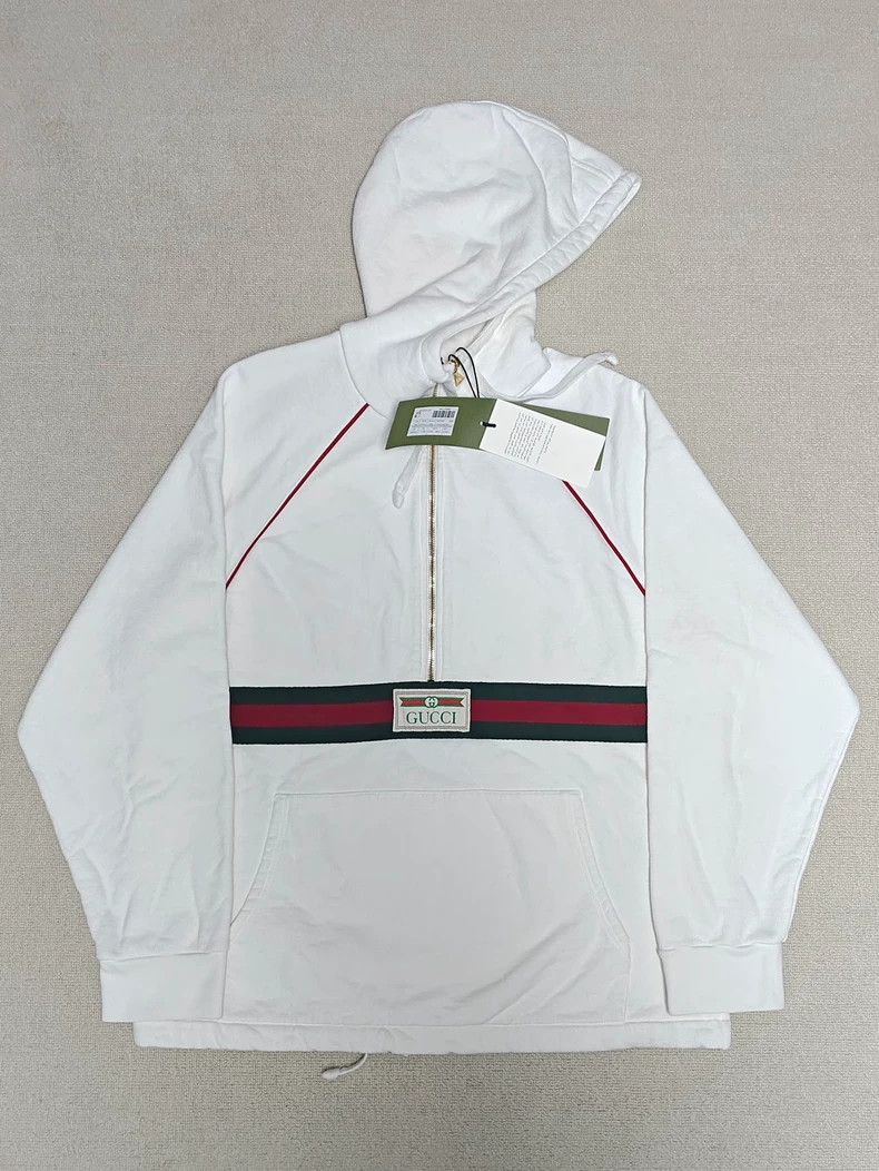 Gucci GucciColor-blocking classic webbing half-zip label hooded s Size US XS / EU 42 / 0 - 1 Thumbnail