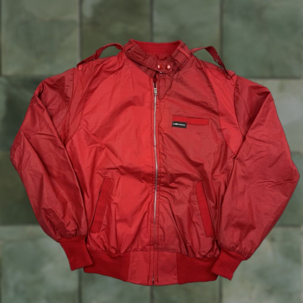 Vintage VINTAGE Collections 1980s Jacket Windbreaker Adult Small Red Full Zip Hipster Size US S / EU 44-46 / 1 - 1 Thumbnail