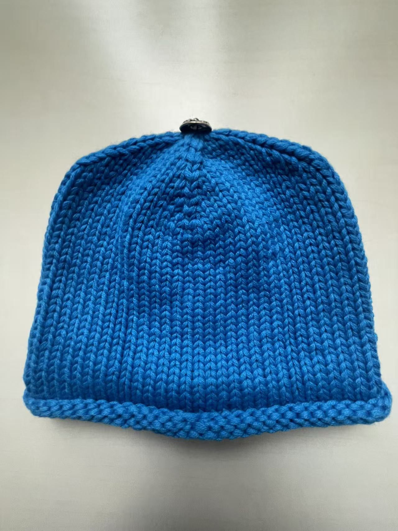 Chrome Hearts Chrome Hearts Cashmere Purple Cross Patch Blue Beanie Size ONE SIZE - 9 Thumbnail