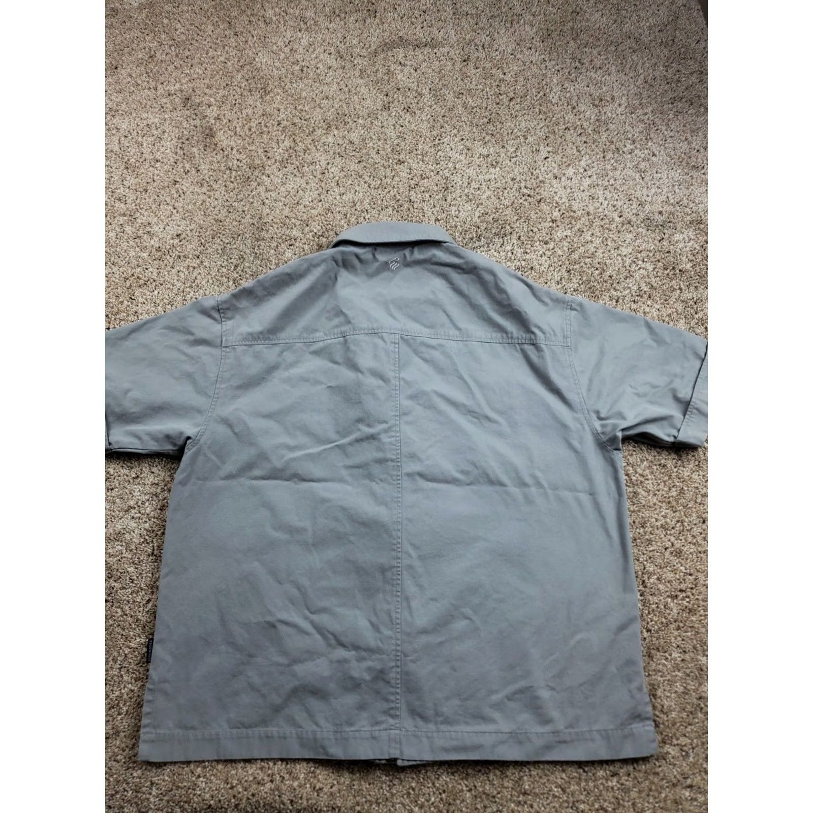 Rocawear VINTAGE Rocawear Shirt 2XL Mens Gray Canvas Baggy Fit Full Zip Short Sleeve Y2K Size US XXL / EU 58 / 5 - 7 Thumbnail