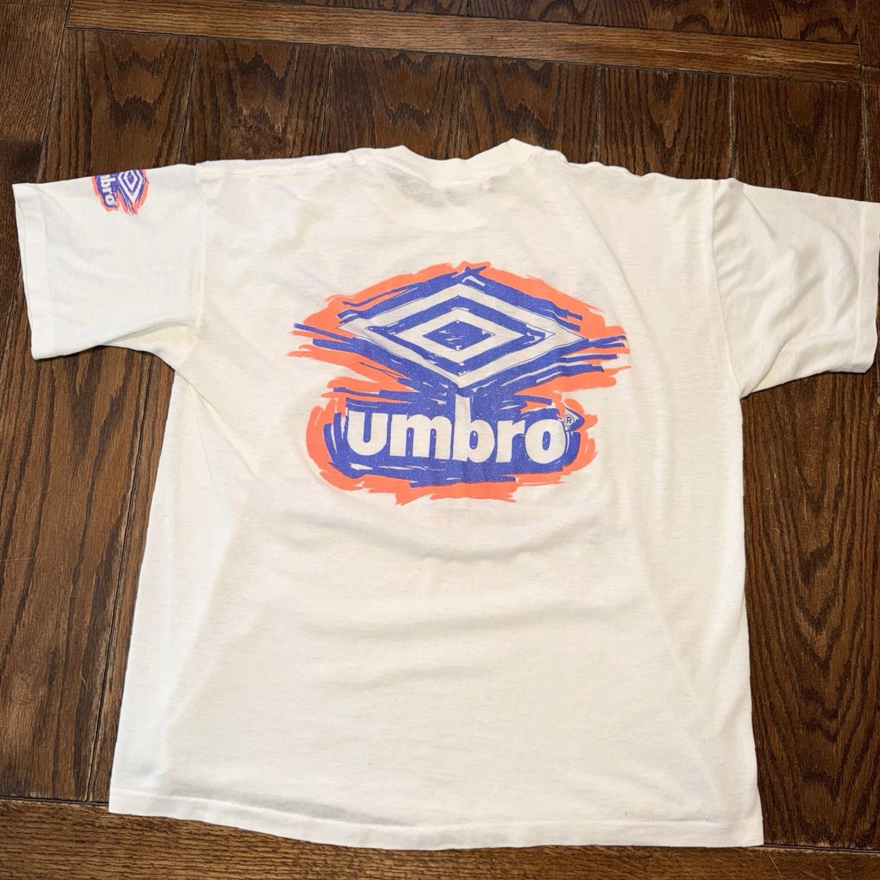 Umbro VINTAGE NC State University T Shirt XL 1990 ACC Soccer Champions Tarantini NCSU Umbro Crew Neck Short Sleeve White Cotton Size US XL / EU 56 / 4 - 2 Thumbnail