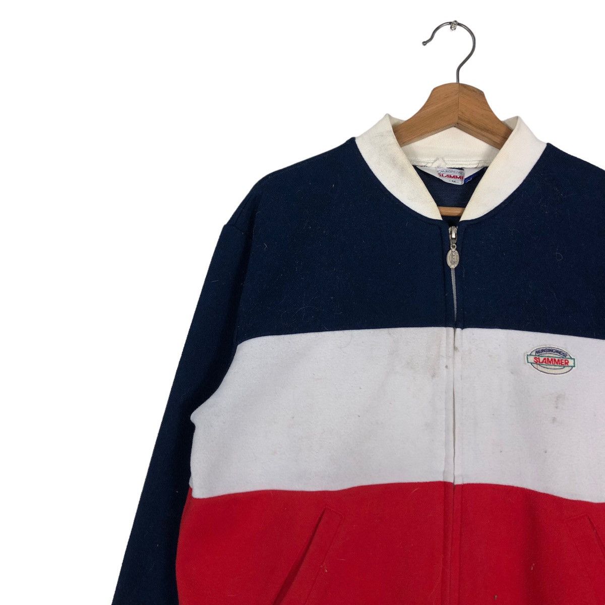 Japanese Brand 🔥Vintage Bomber Jacket Double Colour Munsingwear Slammer Size US M / EU 48-50 / 2 - 7 Thumbnail