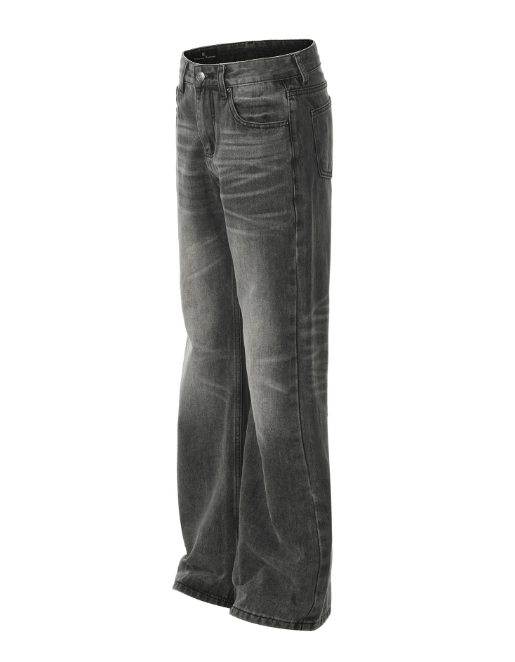Japanese Brand × Jean Trendy washed distressed straight loose jeans Size US 32 / EU 48 - 2 Thumbnail