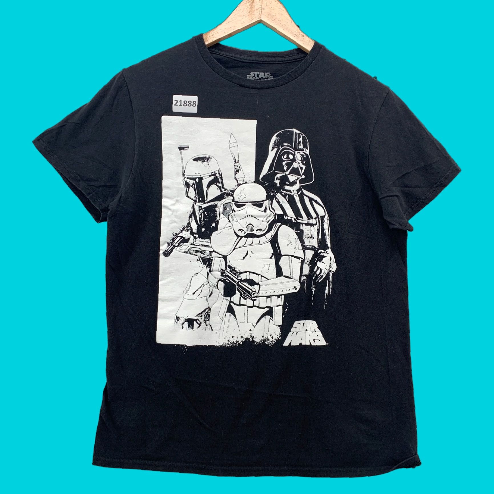 Star Wars VINTAGE Star Wars Graphic T-Shirt Black Darth Vader Stormtrooper Adult Medium Movie Size US M / EU 48-50 / 2 - 1 Thumbnail