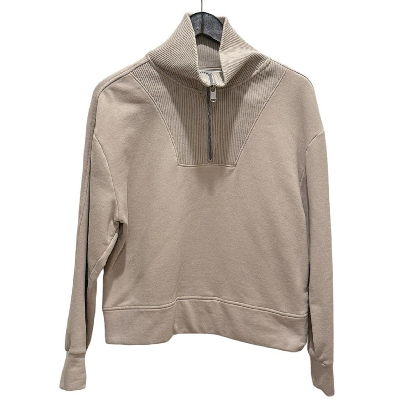 Athleta Athleta Retroplush Cream Revive Half Zip Sweatshirt Size SP Size S / US 4 / IT 40 - 2 Thumbnail