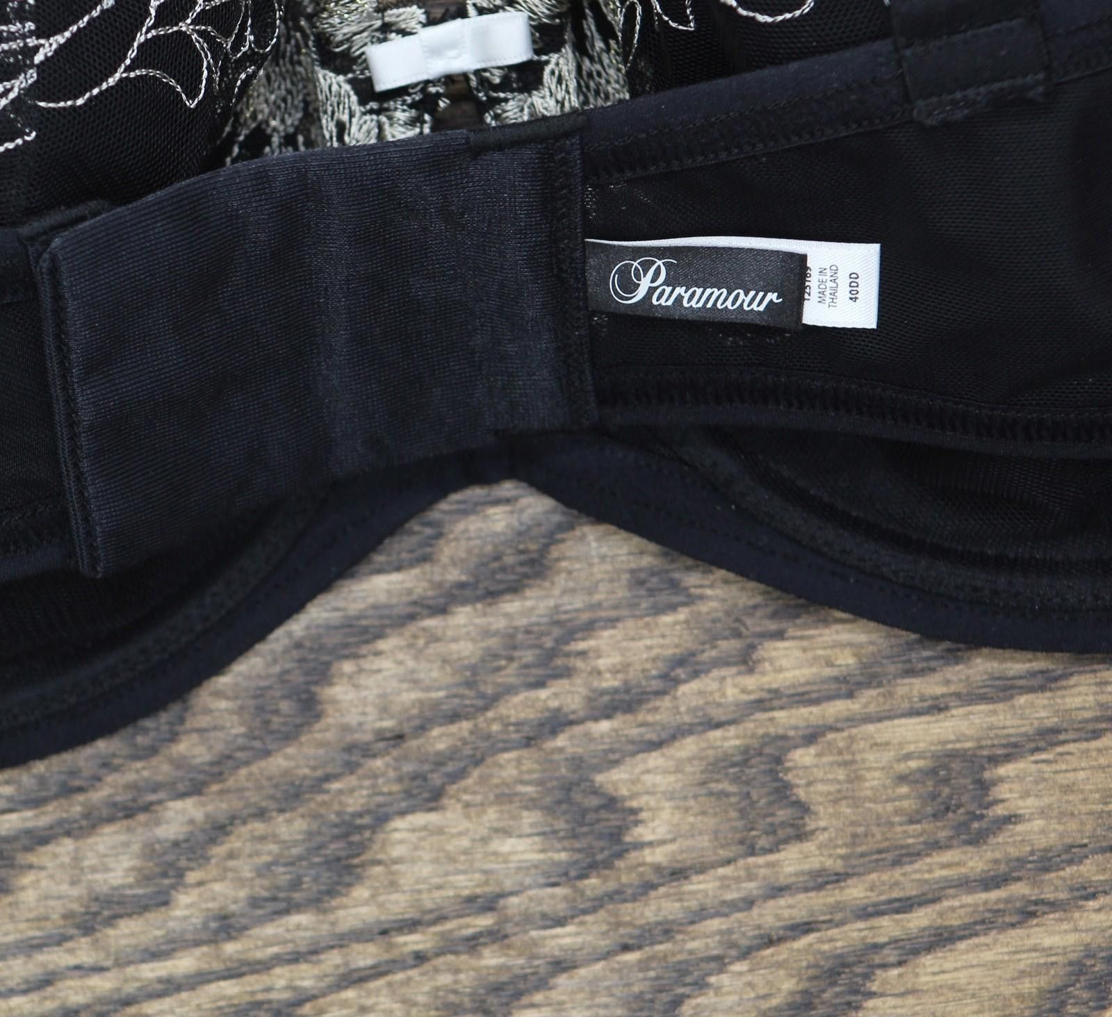 Other Nwt Paramour Contour Bra Demi Coverage Black Champagne 40dd Size ONE SIZE - 5 Thumbnail