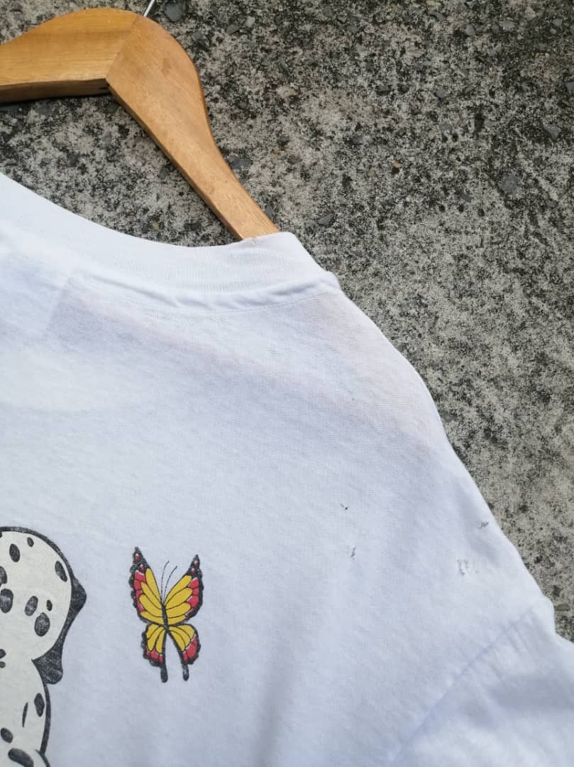 Hanes × Vintage Vintage 90s Hanes Dog Cartoon Graphic Tee Size US M / EU 48-50 / 2 - 12 Thumbnail