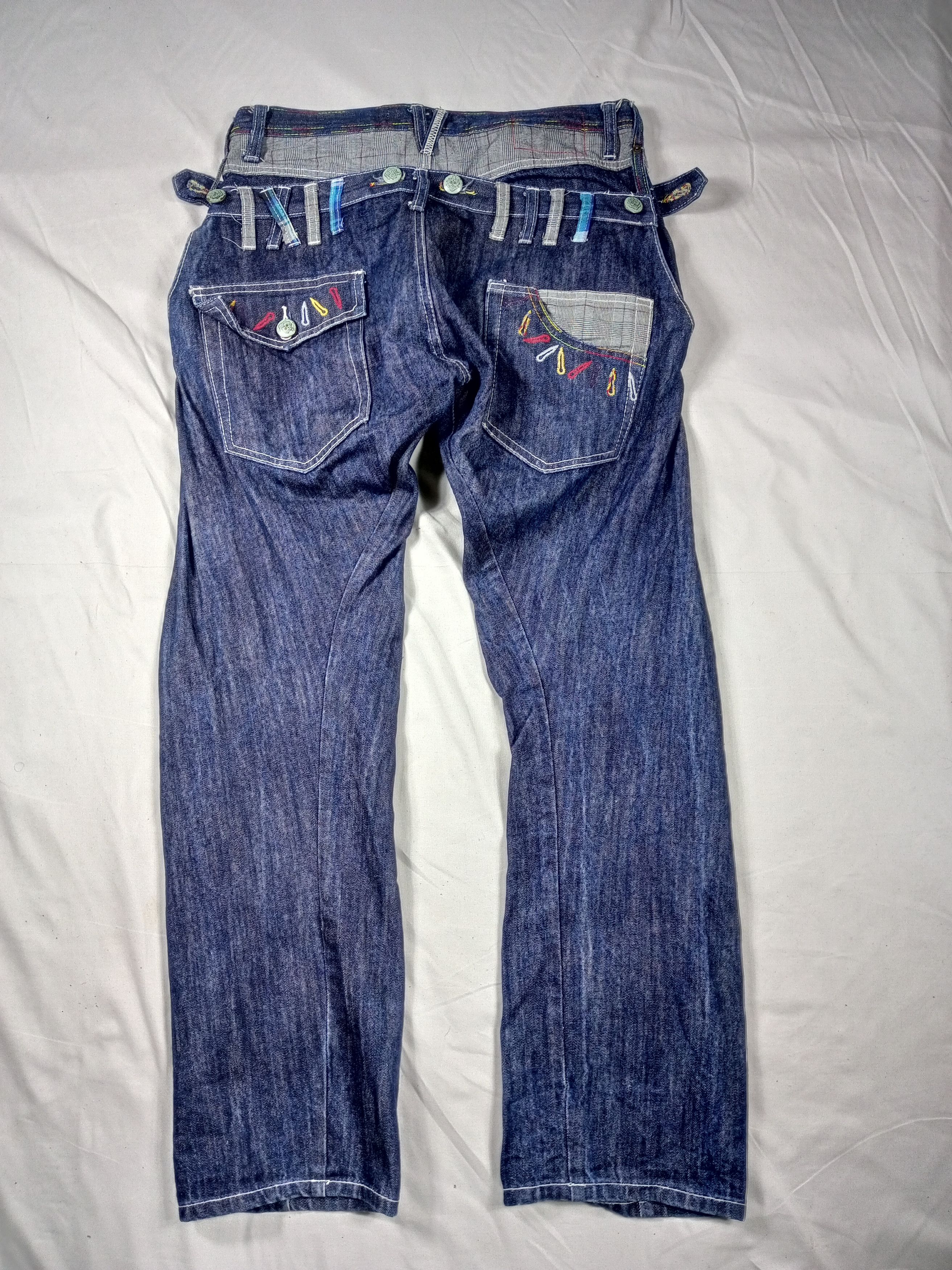 Japanese Brand BreathMINT Double Waist Japan Raw Denim Y2K Size US 32 / EU 48 - 25 Thumbnail