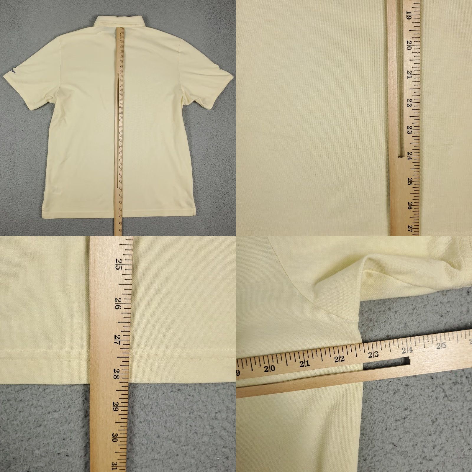 TravisMathew Travis Mathew Golf Polo Shirt Yellow Adult Large Short Sleeve Solid Activewear Mens Size US L / EU 52-54 / 3 - 8 Thumbnail