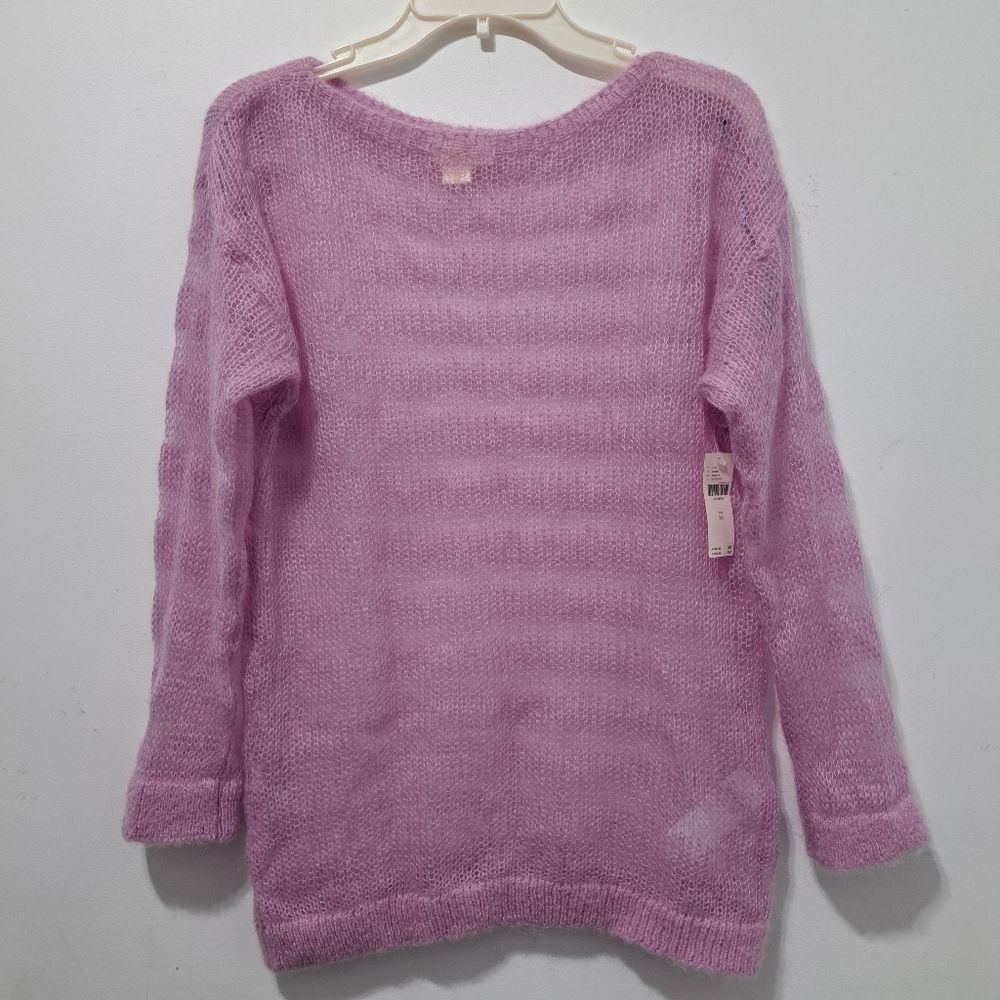 Anthropologie Anthropologie Maeve Wool Blend Sheer Lightweight Pullover Oversized Sweater XS Size XS / US 0-2 / IT 36-38 - 9 Thumbnail