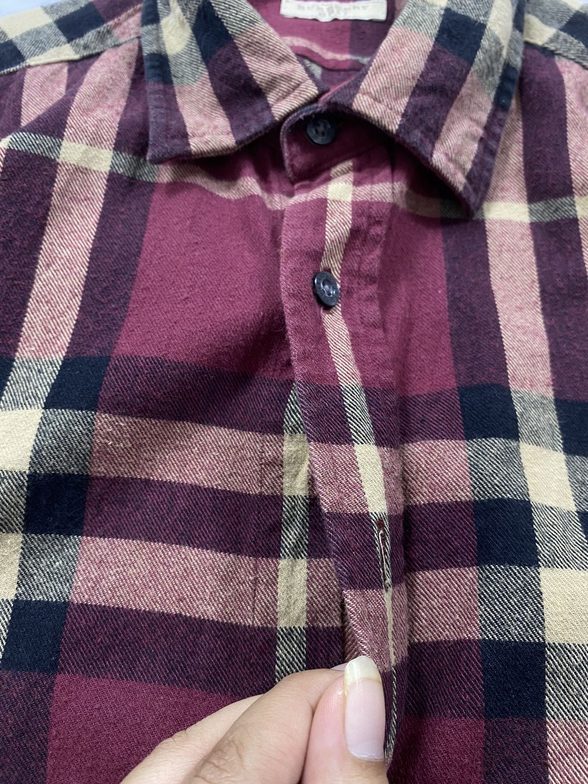 Burberry Vintage Burberry Brit button ups flannel long sleeve Size US L / EU 52-54 / 3 - 9 Thumbnail