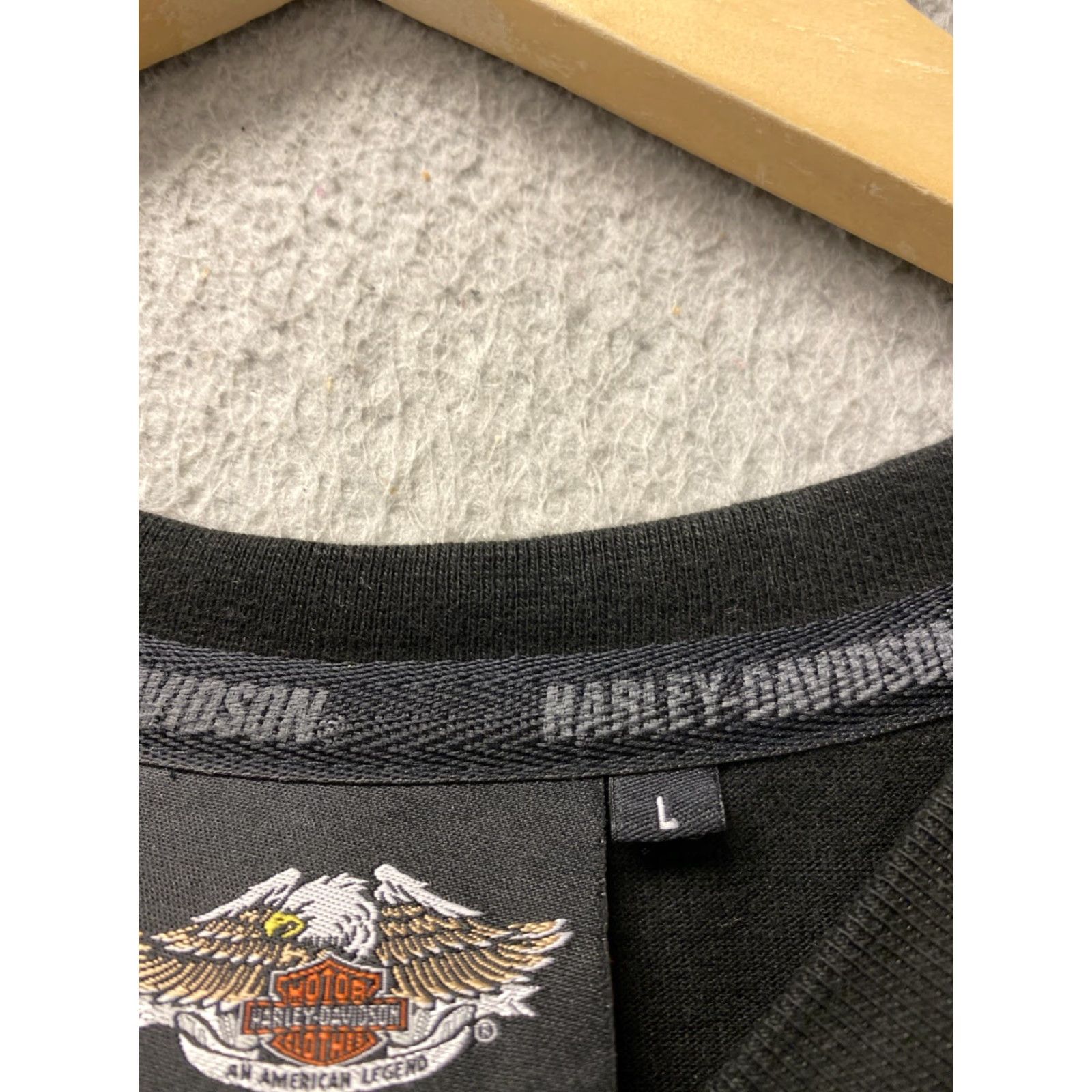Harley Davidson HARLEY DAVIDSON BAND ARMS PULLOVER MENS L COTTON SWEATER SIZE LARGE SLIM BLACK LOGO VINTAGE 80s BIKER PULLOVER COLLARLESS COLLAR BAND ARMS Mens Size US XL / EU 56 / 4 - 6 Thumbnail