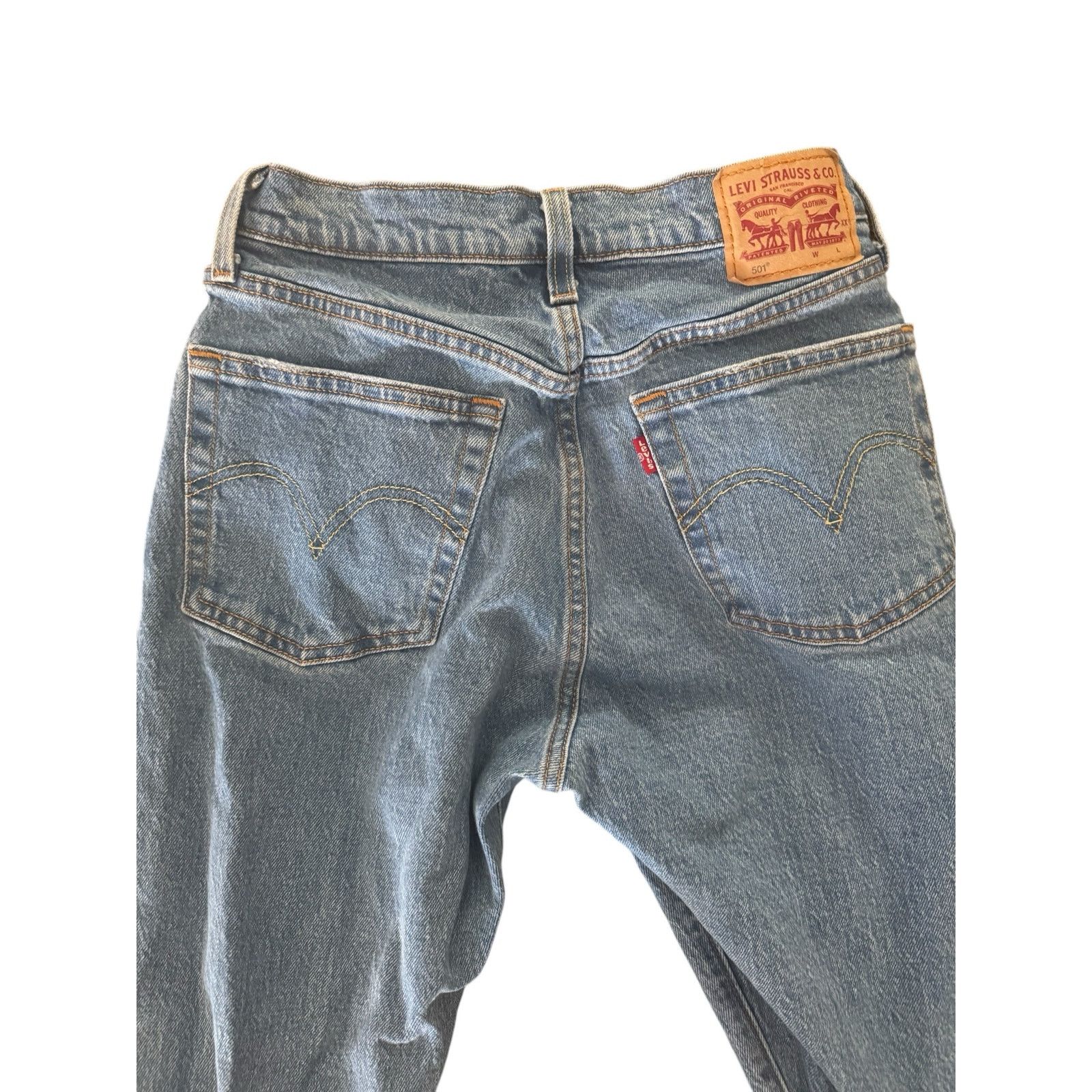 Levi's Vintage Clothing Vintage Levi’s 501 Women’ Skinny Distressed Jeans W25 L26 Size 25" / US 0 / IT 36 - 2 Thumbnail