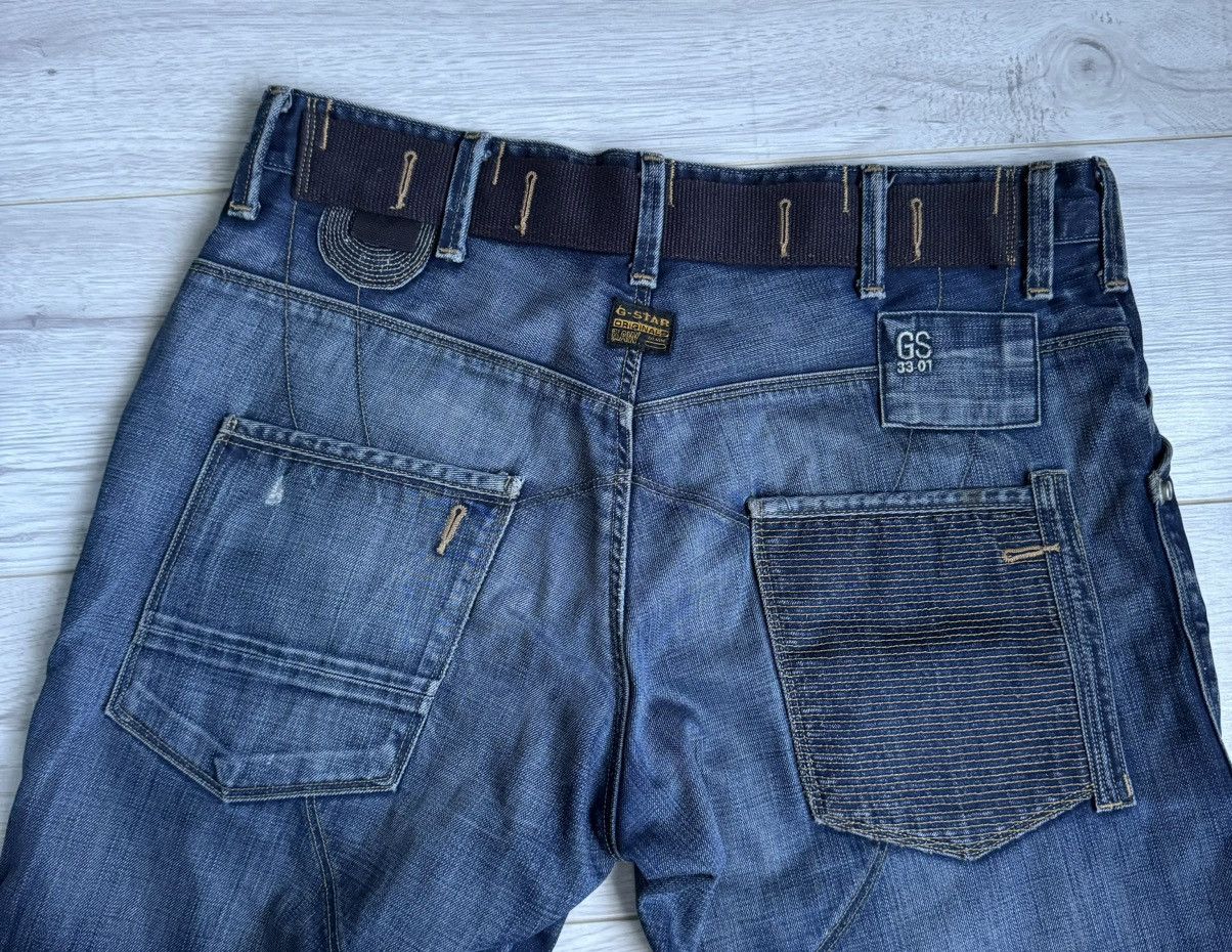 G-Star × Vintage Vintage G Star Raw hype double knee jeans denim pants Size US 34 / EU 50 - 6 Thumbnail