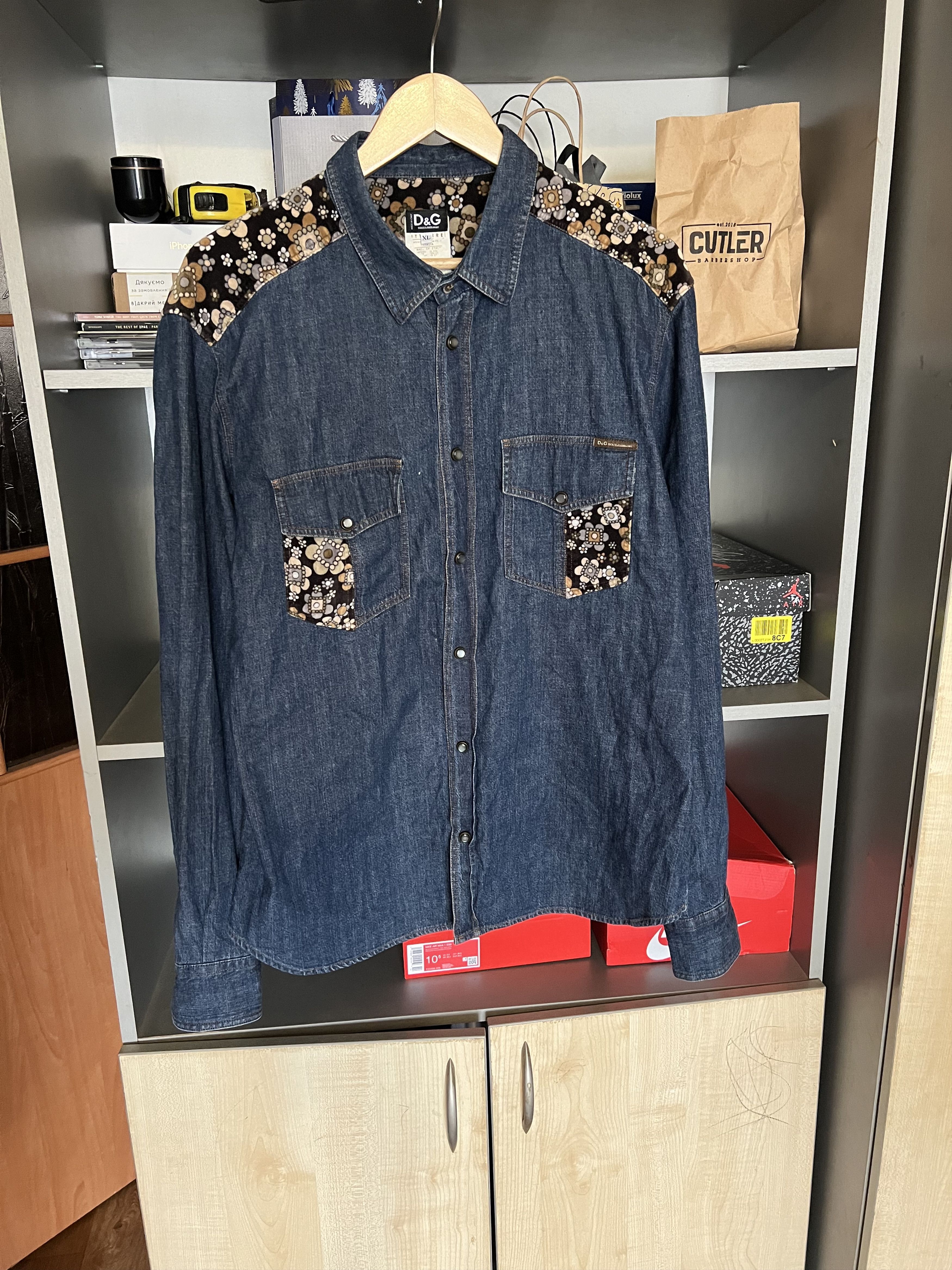 Dolce & Gabbana Vintage Dolce & Gabbana Italian Designer Denim Shirt 90s Size US XL / EU 56 / 4 - 1 Thumbnail