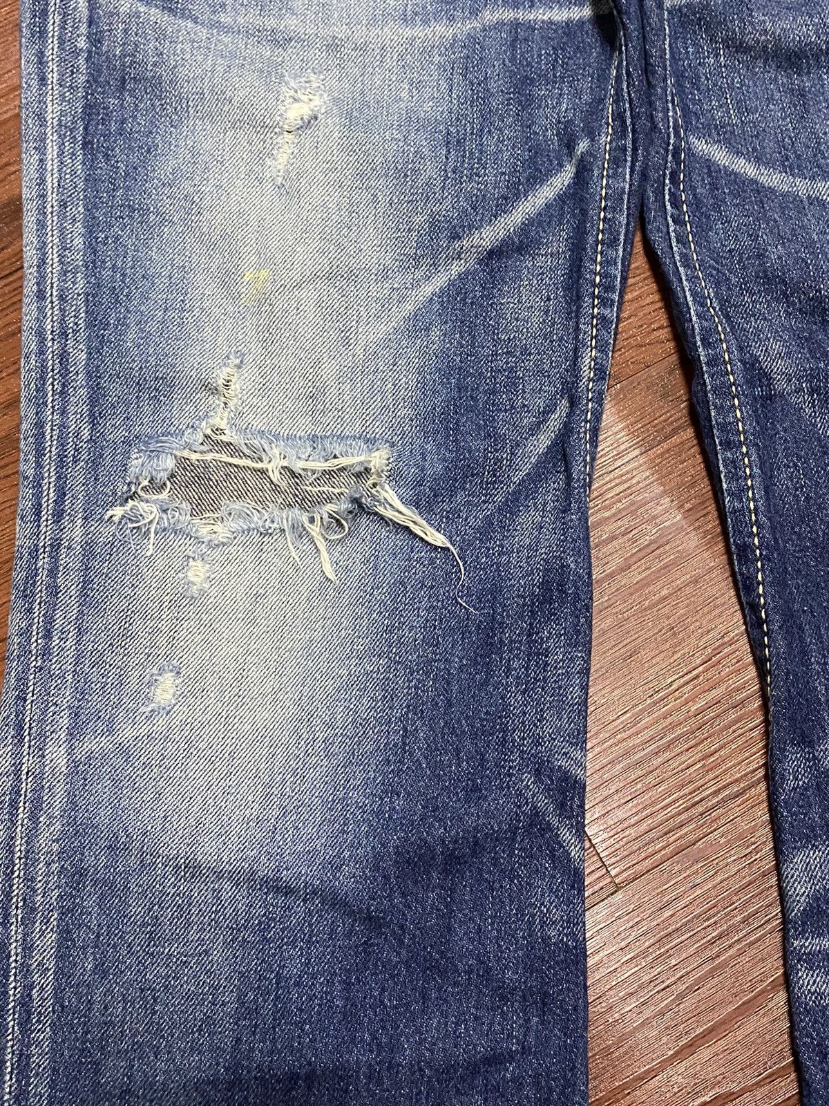 Edwin Vintage Edwin Blue Trip Whisker Flare Jeans Size US 33 - 13 Thumbnail