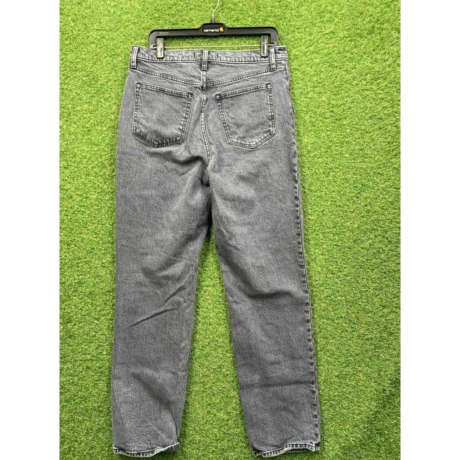 Abercrombie & Fitch Abercrombie & Fitch Jeans 12 Black Denim 90’s Ultra High Rise Straight 5-Pocket Bohemian Love Womens Size 34" / US 12 / IT 48 - 2 Thumbnail