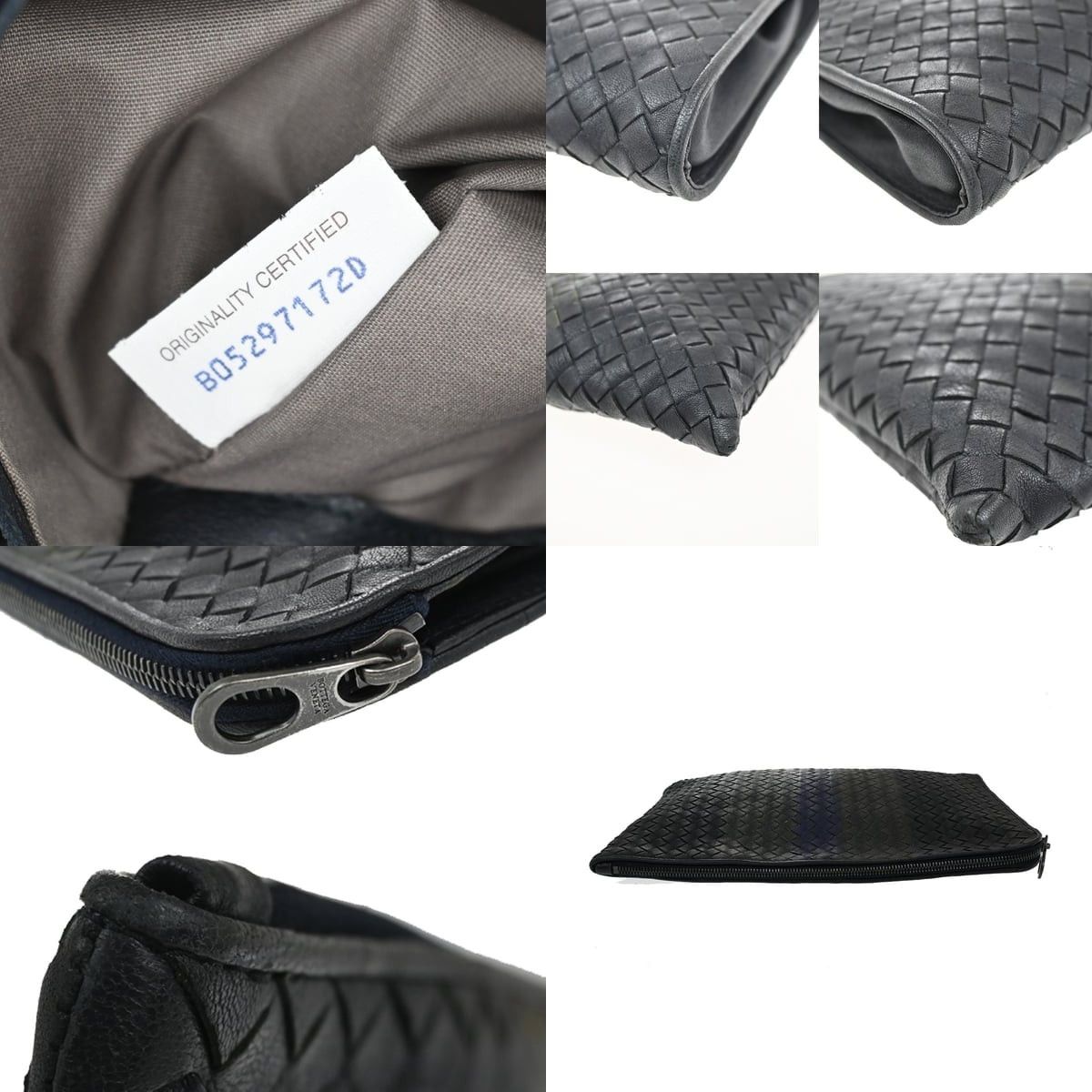 Bottega Veneta Bottega Veneta Intrecciato Nappa Portfolio Pouch Black Size ONE SIZE - 4 Thumbnail