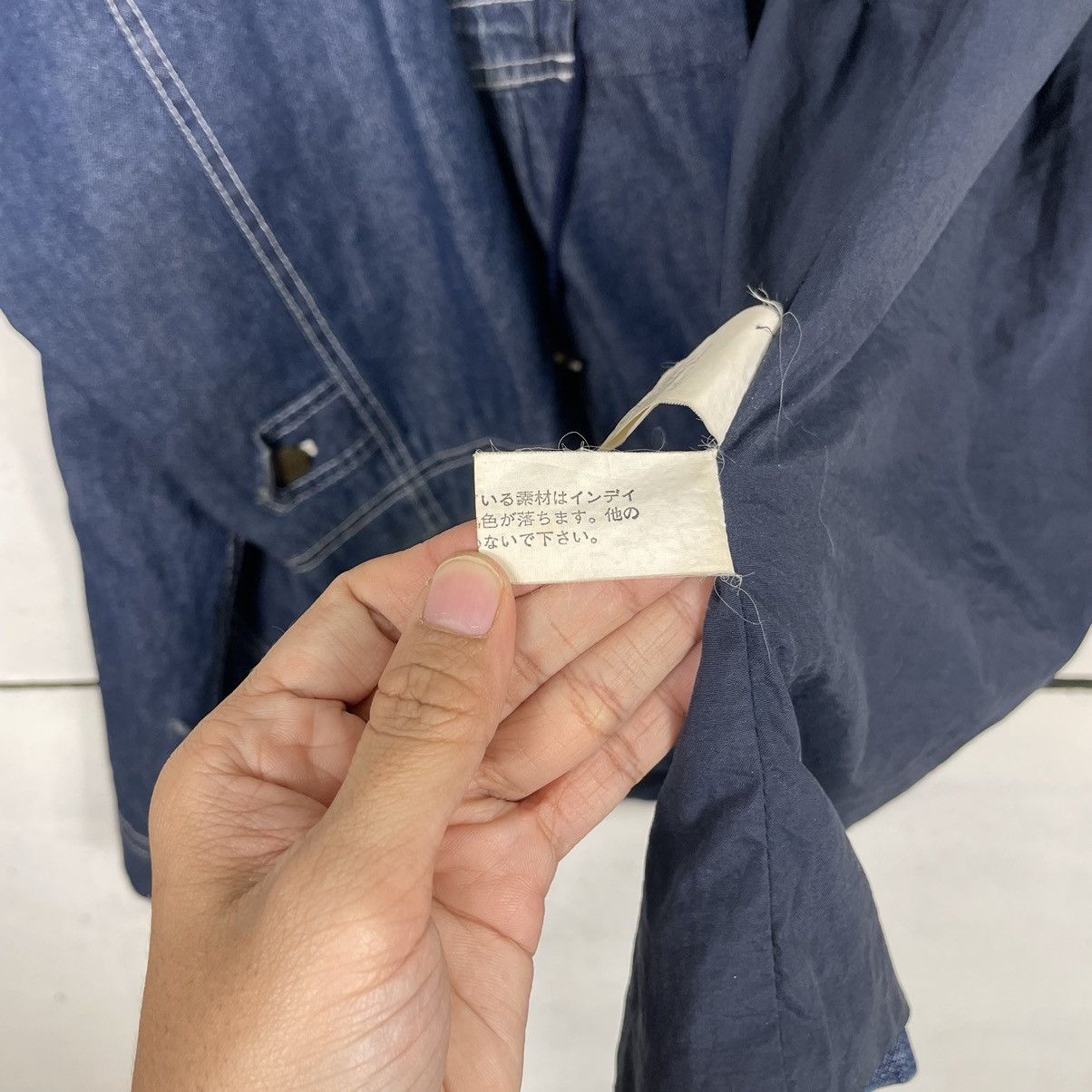 Hai Sporting Gear × Issey Miyake 💥80s HAI SPORTING GEAR DENIM WORKER CHORE JACKET Size US XL / EU 56 / 4 - 17 Thumbnail