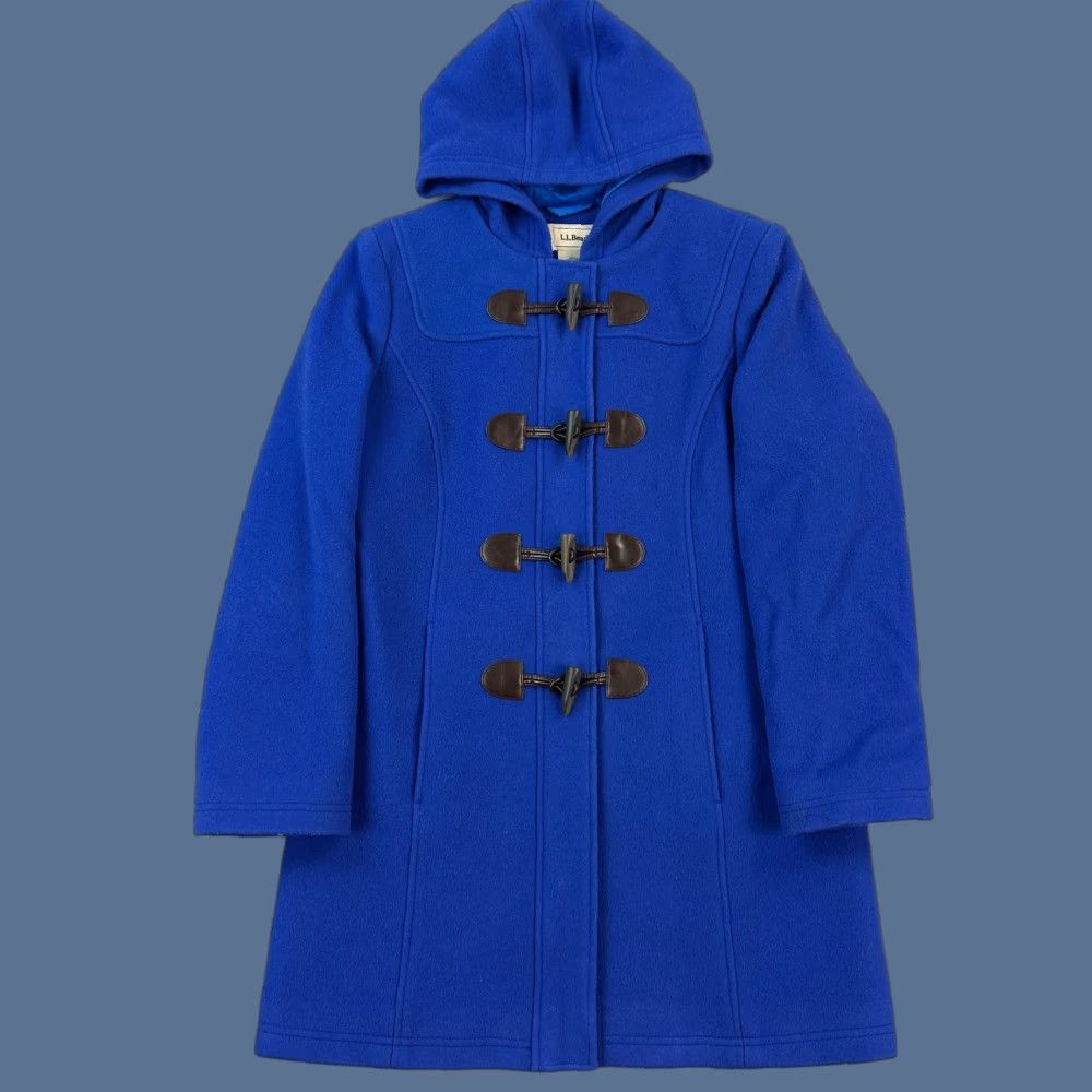 Vintage VINTAGE LL Bean Duffle Coat Women’s 4 Petite Blue Bellandi Lambswool Toggle Coat Size S / US 4 / IT 40 - 1 Thumbnail