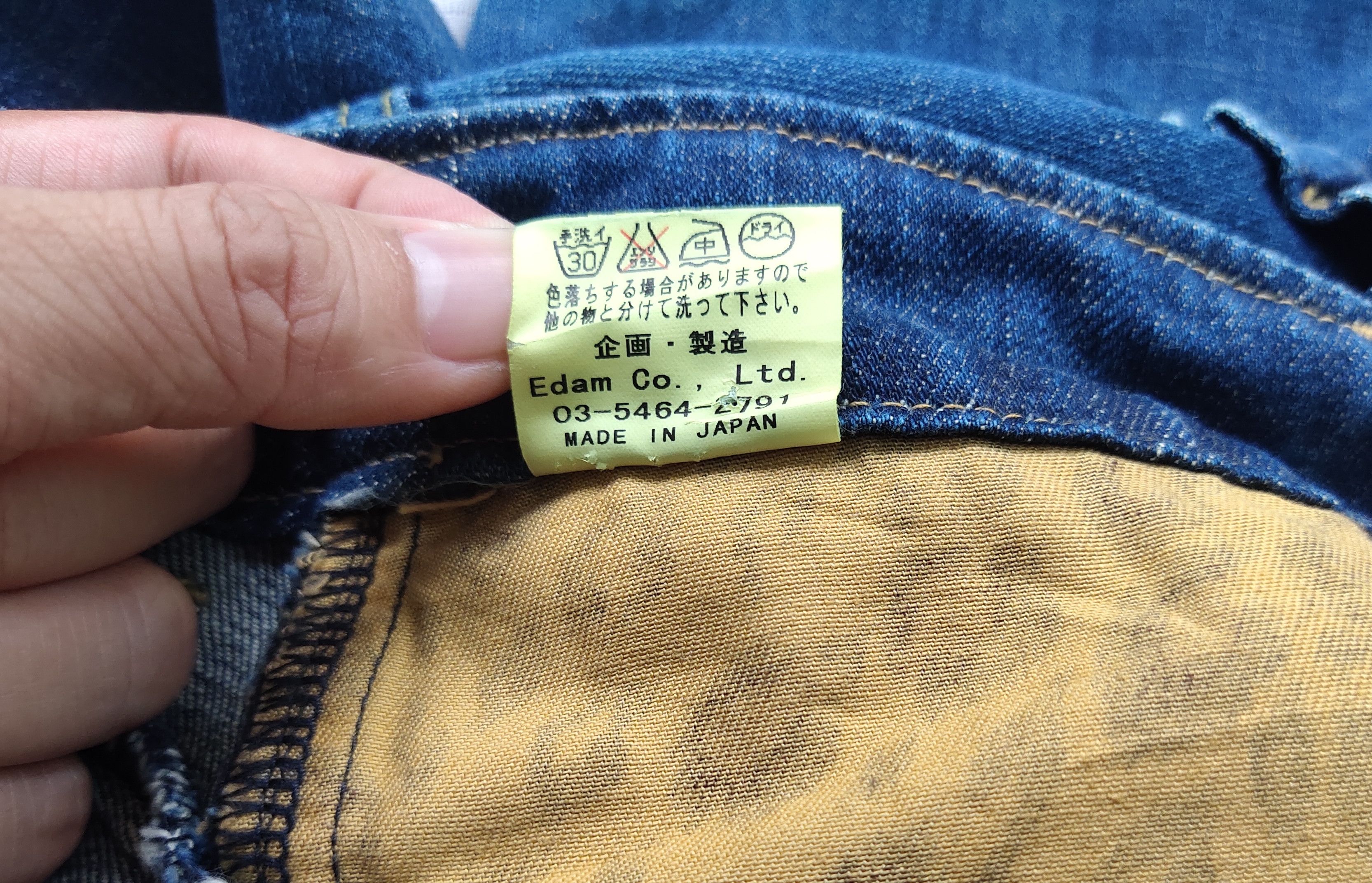 Japanese Brand (P170) Jacky's Bootcut Low waist Blue Jeans Edam Japan XS Size 27" / US 4 / IT 40 - 13 Thumbnail