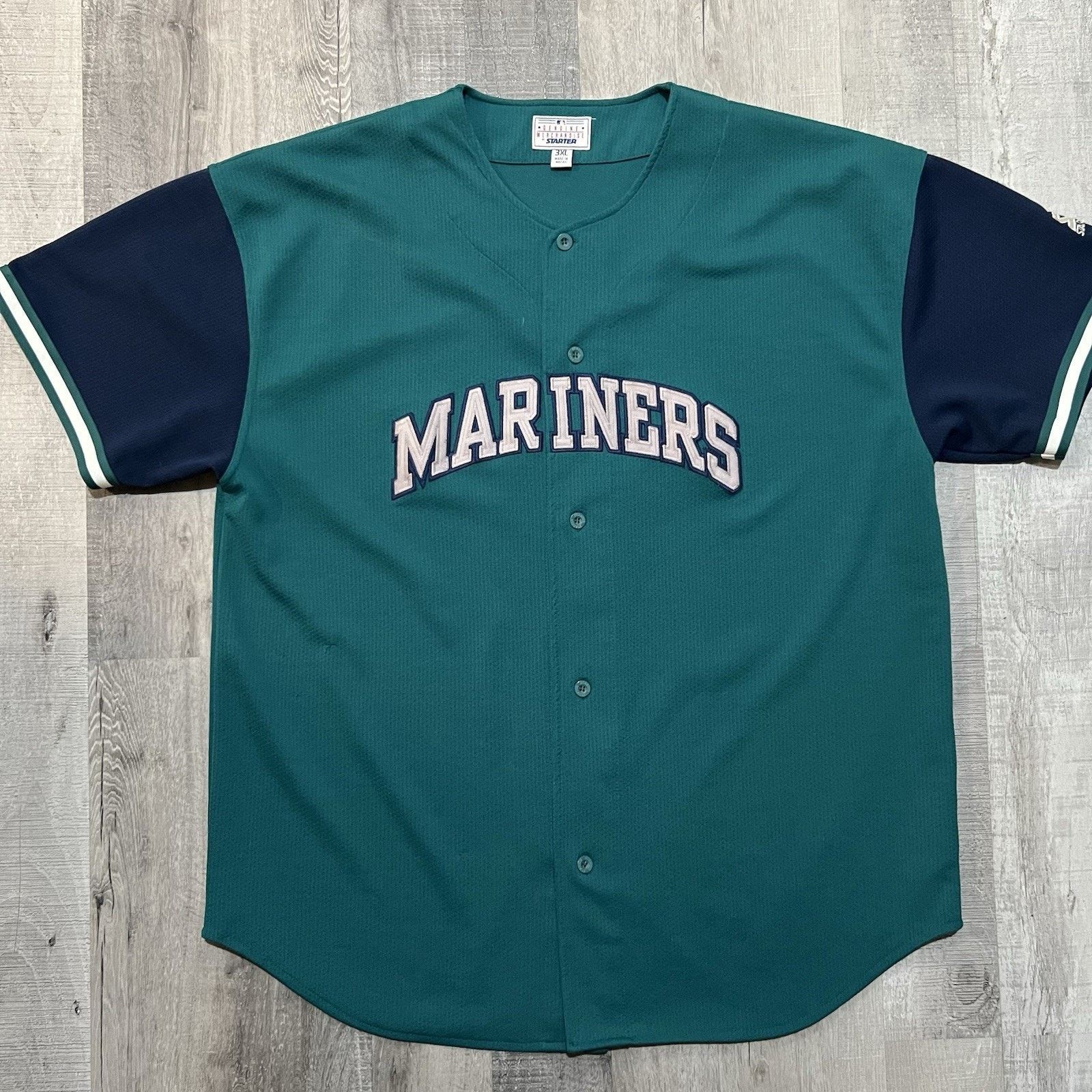 Starter VTG 90s Seattle Mariners Starter Jersey Sz 3XL MLB Teal Size US XXL / EU 58 / 5 - 1 Thumbnail