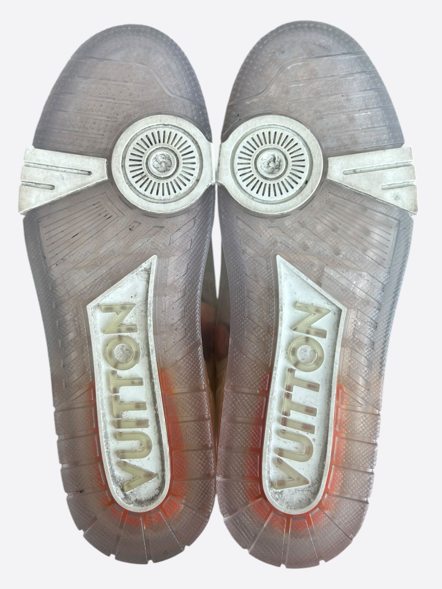 Louis Vuitton Louis Vuitton White & Transparent Mesh Trainers Size US 9 / EU 42 - 7 Thumbnail