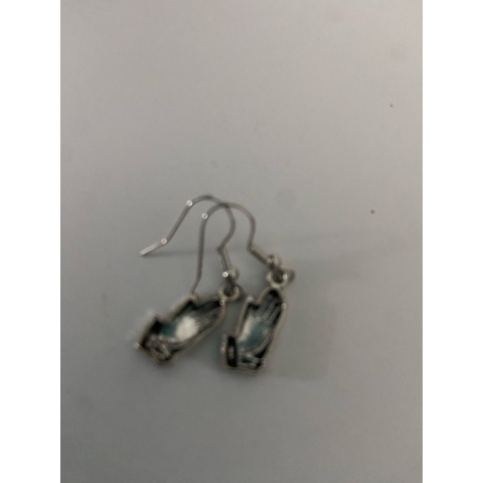 Other Handmade, praying, hands, earrings, silver tone Size ONE SIZE - 4 Thumbnail