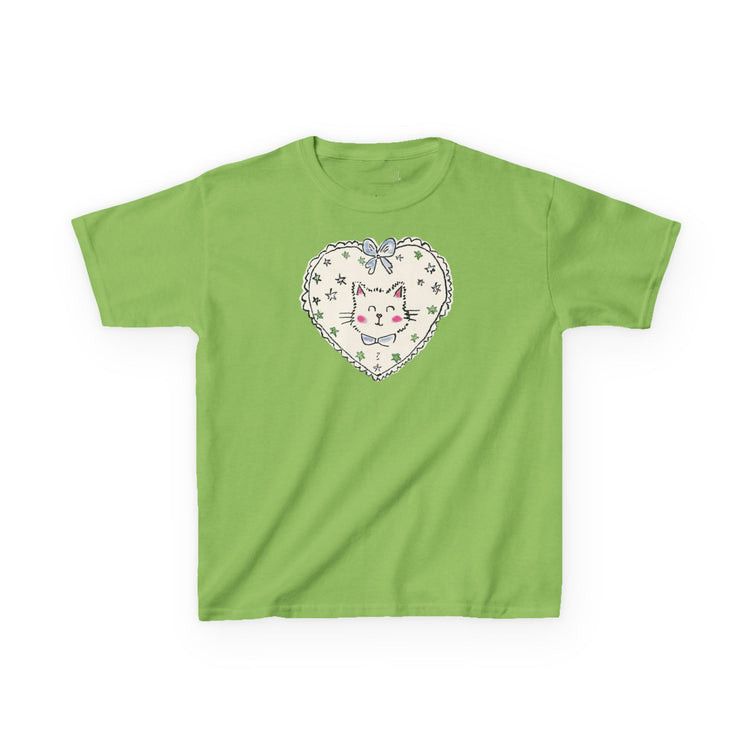 Other Green Cute Cat Print Baby Tee Size M / US 6-8 / IT 42-44 - 1 Thumbnail