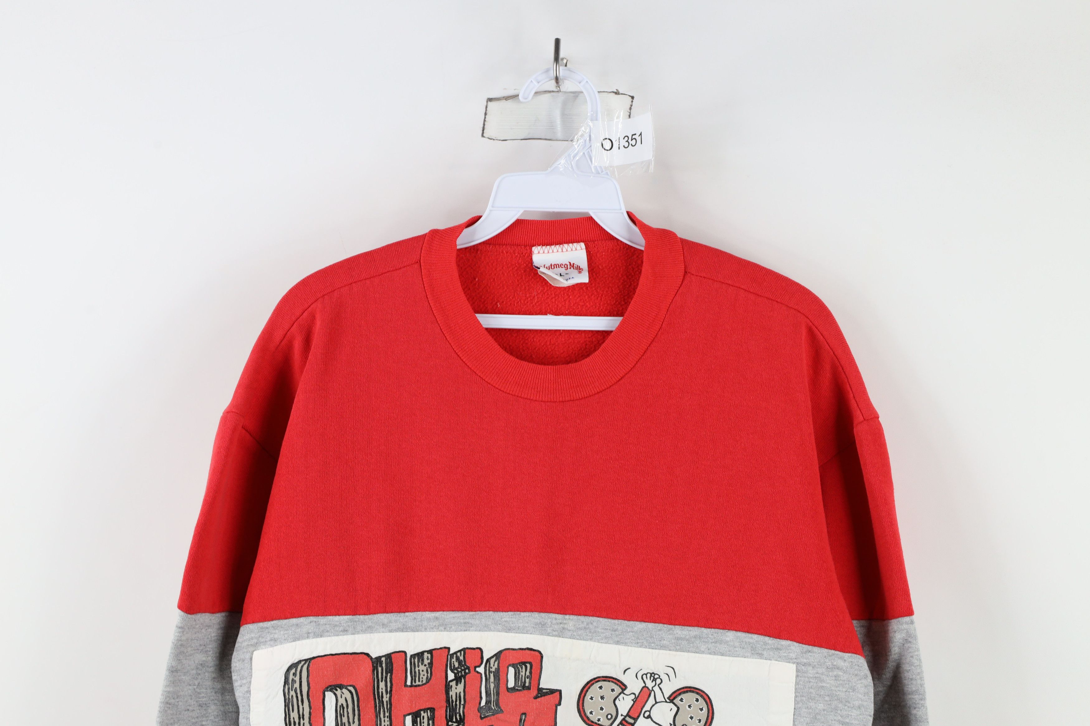 Vintage Vintage 80s Peanuts Charlie University Football Sweatshirt Size L / US 10 / IT 46 - 2 Thumbnail