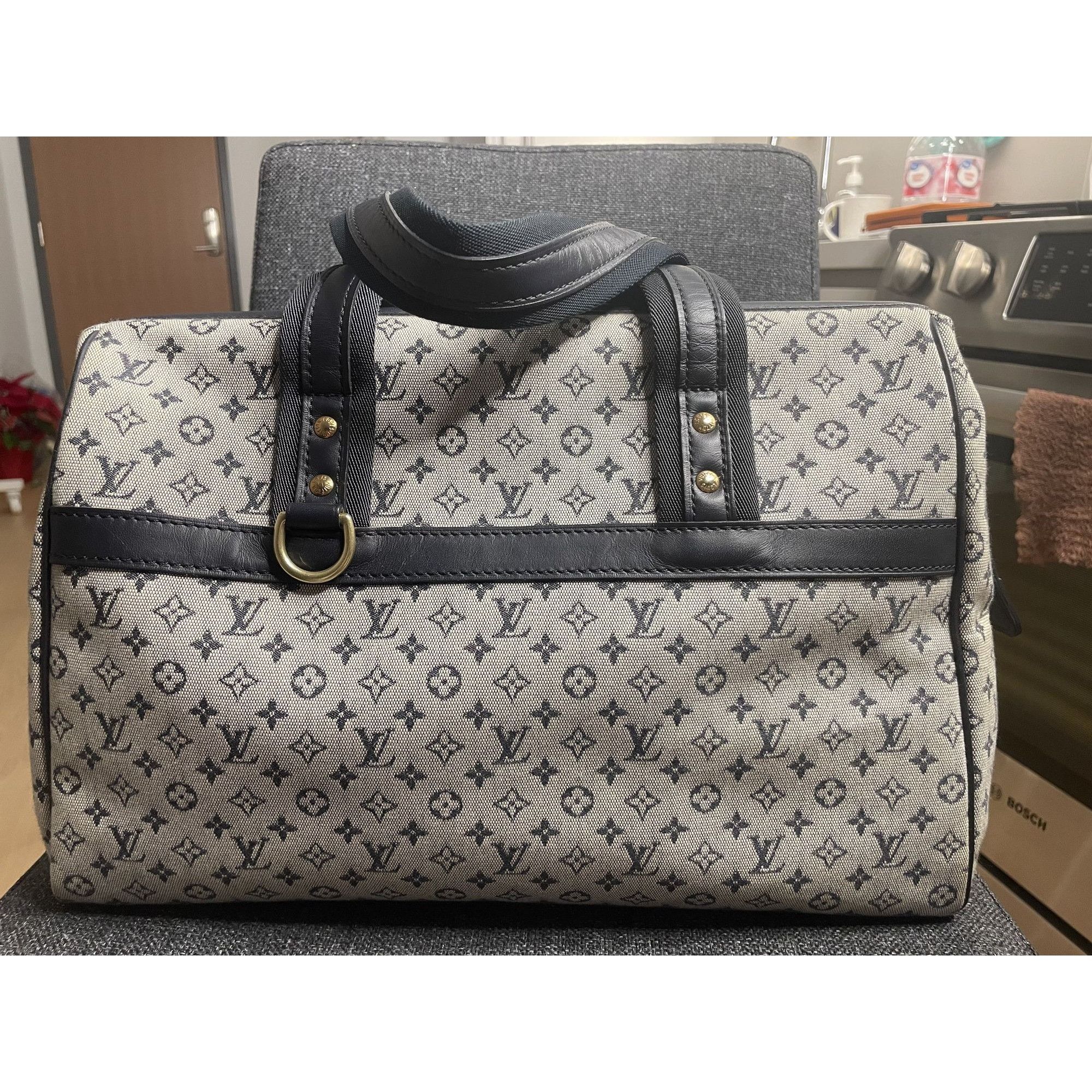 Louis Vuitton Louis Vuitton Monogram Canvas Speedy 35 Handbag With Leather Size ONE SIZE - 2 Thumbnail