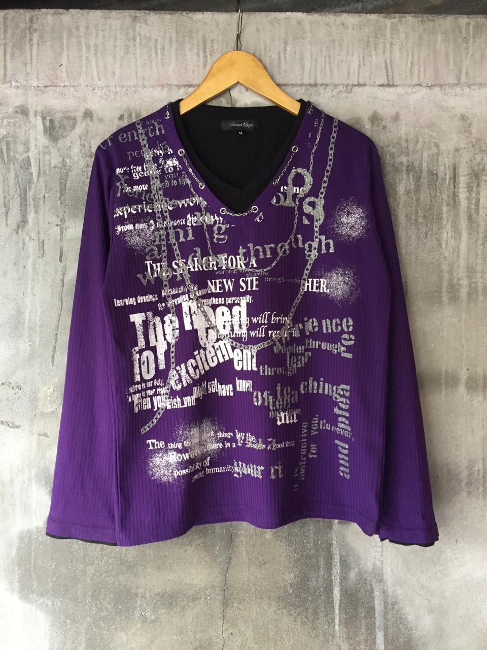 If Six Was Nine × Japanese Brand × Le Grande Bleu (L.G.B.) TIME STEP DOUBLE LAYER POEM LONG SLEEVE Size US L / EU 52-54 / 3 - 1 Thumbnail