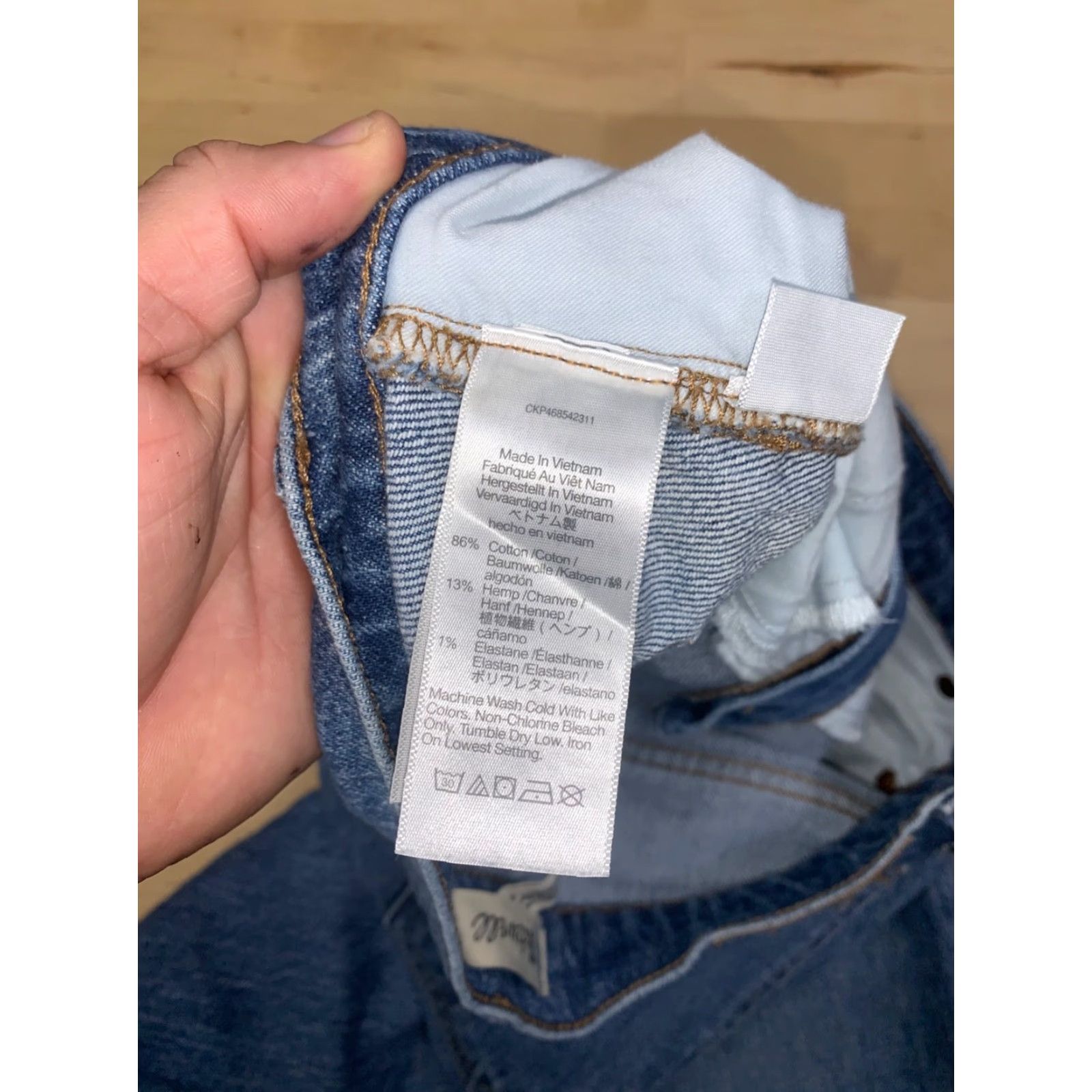 Madewell Madewell Jeans Womens 27 Blue Cropped High Rise 5-Pocket Denim Stretch Vintage No N/A Size 27" / US 4 / IT 40 - 4 Thumbnail