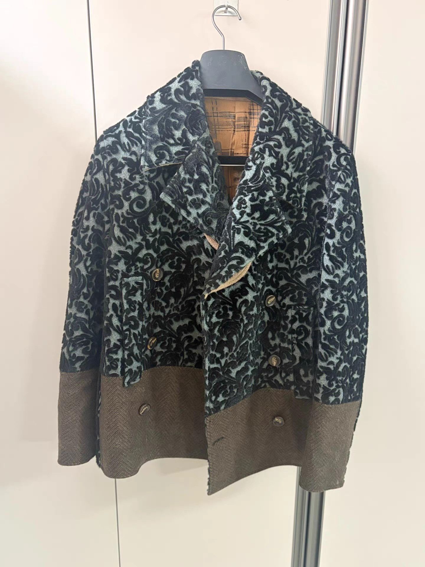 Emporio Armani Emporio Armani Velvet Wool Cashmere Coat K18 Size US L / EU 52-54 / 3 - 1 Thumbnail