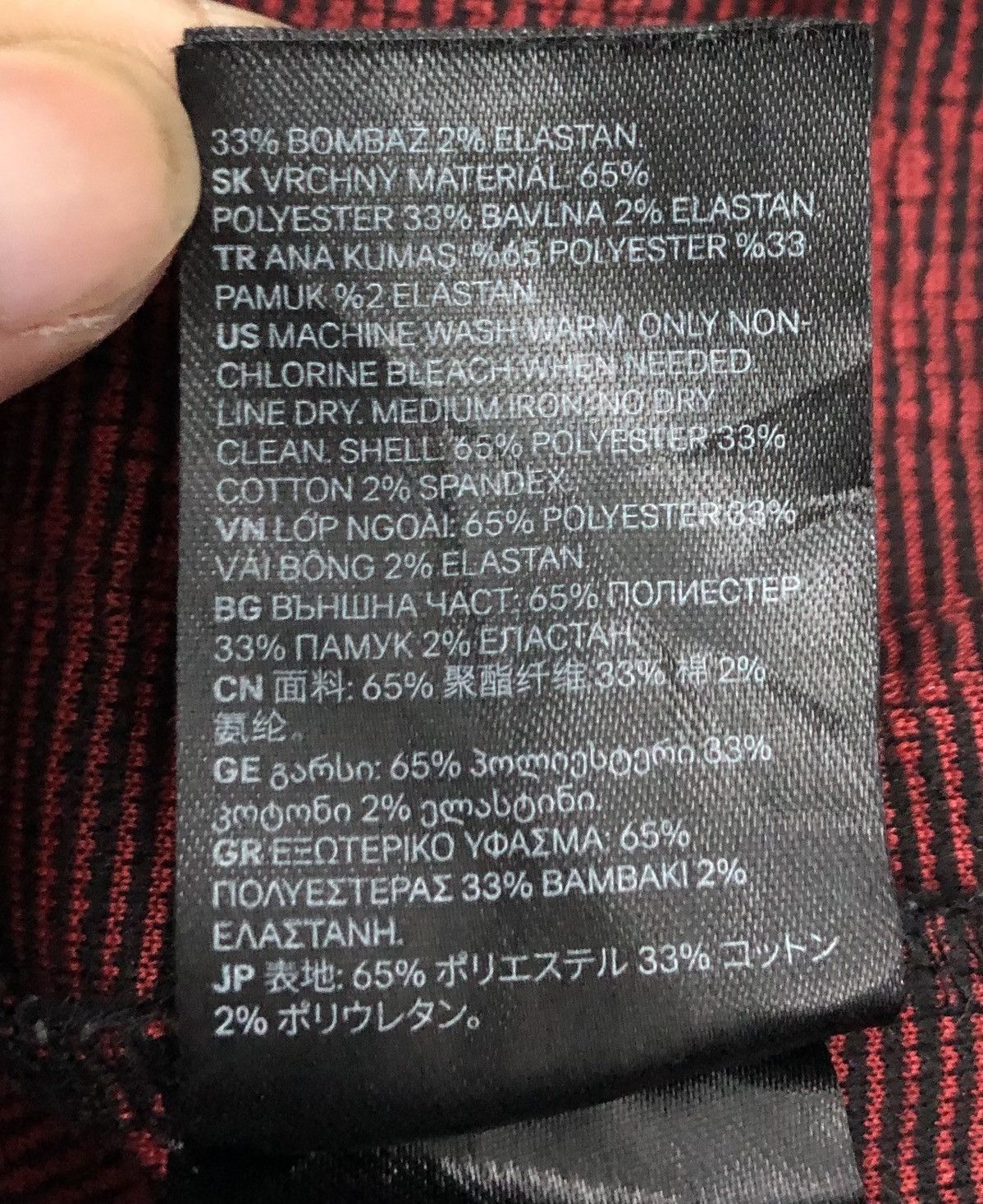 H&M H&M Black & Red Marble Print Sweatshirt Size US M / EU 48-50 / 2 - 12 Thumbnail